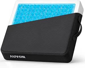 AUVON Gel Ventilation Seat Cushion with Heat Dissipation Supportive Memory Foam Wheelchair Cushion