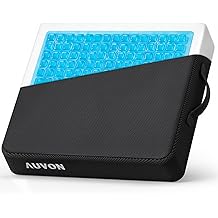 AUVON Cooling Gel Wheelchair Seat Cushion for Sciatica, Back, Pressure Sore and Ulcer Pain Relief, Breathable Memory Foam Chair Cushion with Waterproof Silk Fabric, Removable Strap, Anti-Slip Cover