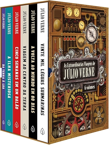 As extraordinárias viagens de Júlio Verne - Box com 6 livros
