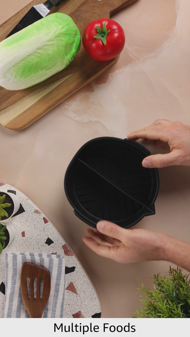 Set De 2 Plateaux Ronds Noir Mat 26cm-36cm - Plat - Saladier - Coupelle