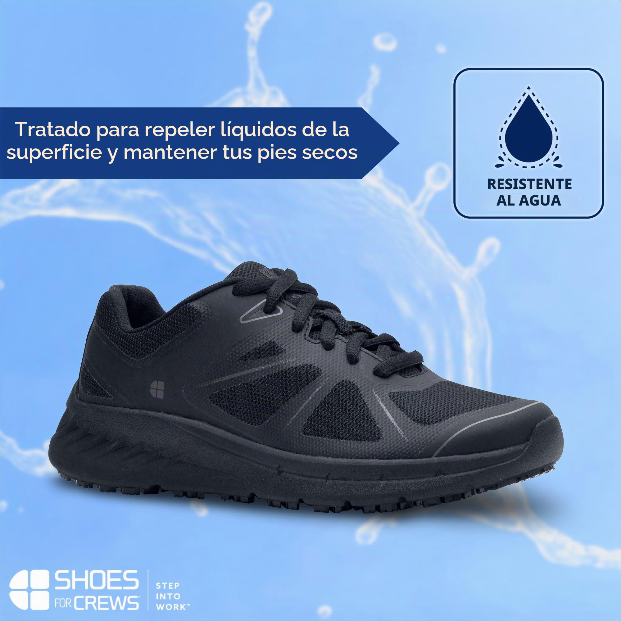 Shoes for Crews Vitality II Zapatillas De Mujer, Antideslizantes, Cómodas | Resistente a líquidos, amortiguación extra, TRIPGUARD, antideslizante para hostelería, sanidad y comercio minorista