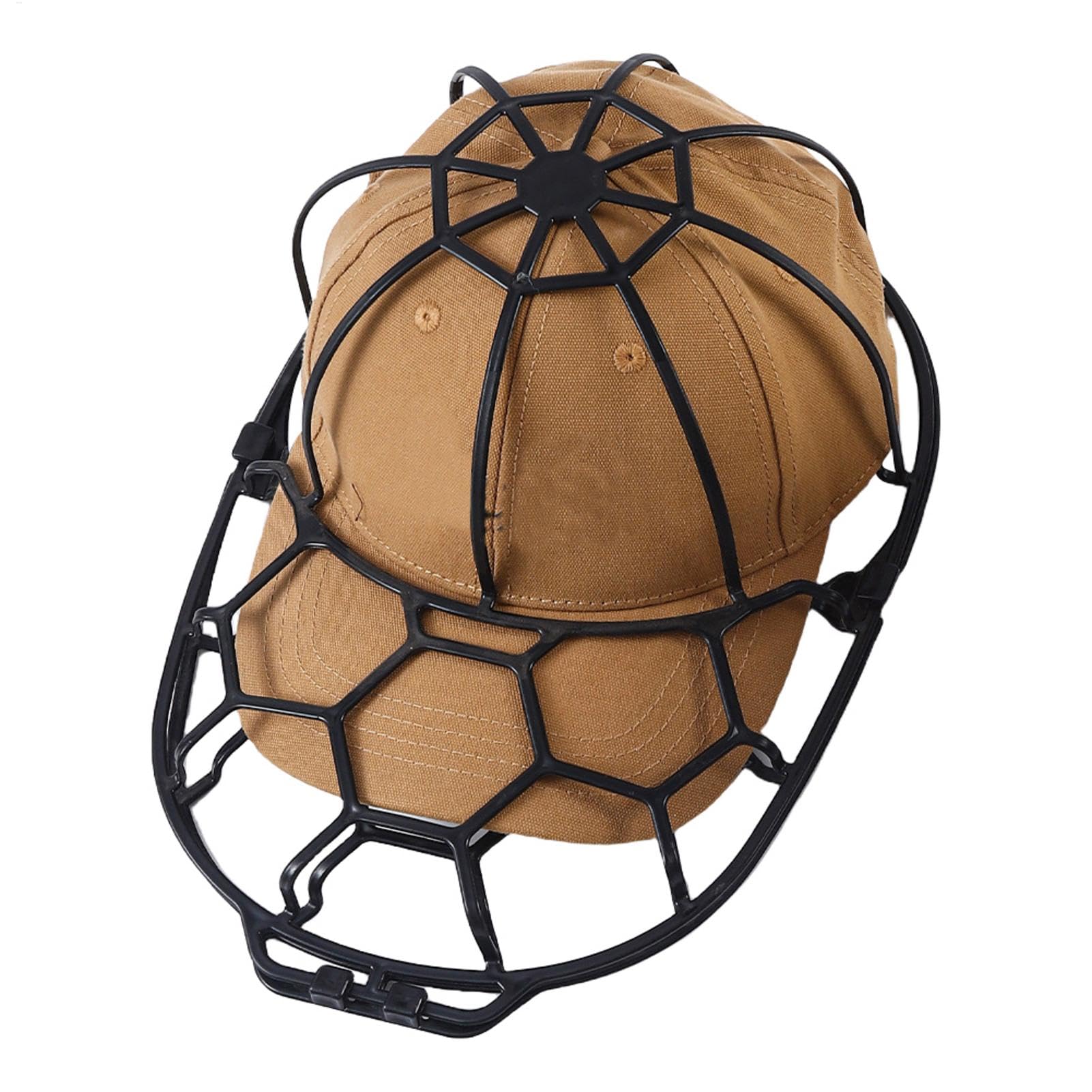 DAWCBVJQ Hoed Waskooi Frame voor Baseball Cap, Washouder om Petten in Vorm te Houden tijdens Wassen en Drogen - Zwart