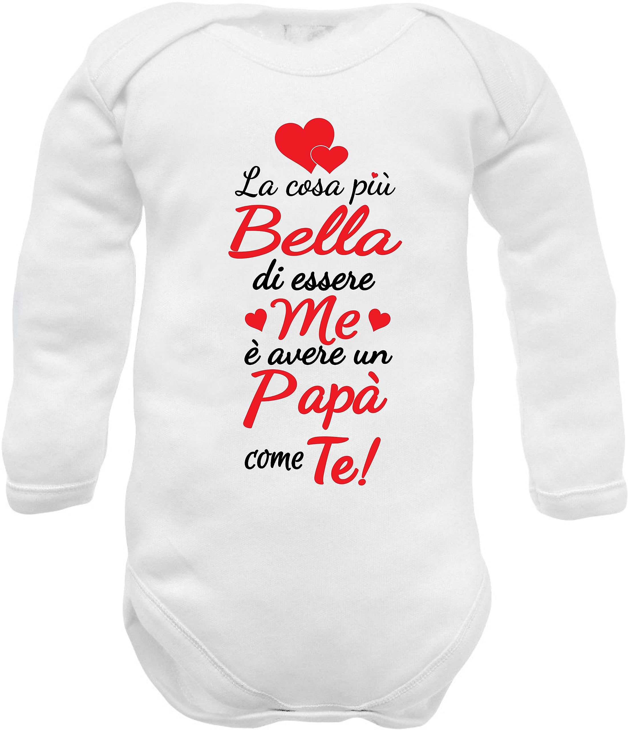 body tutine neonato neonata per bimbi belli come mamma e Papà in manica lunga e corta
