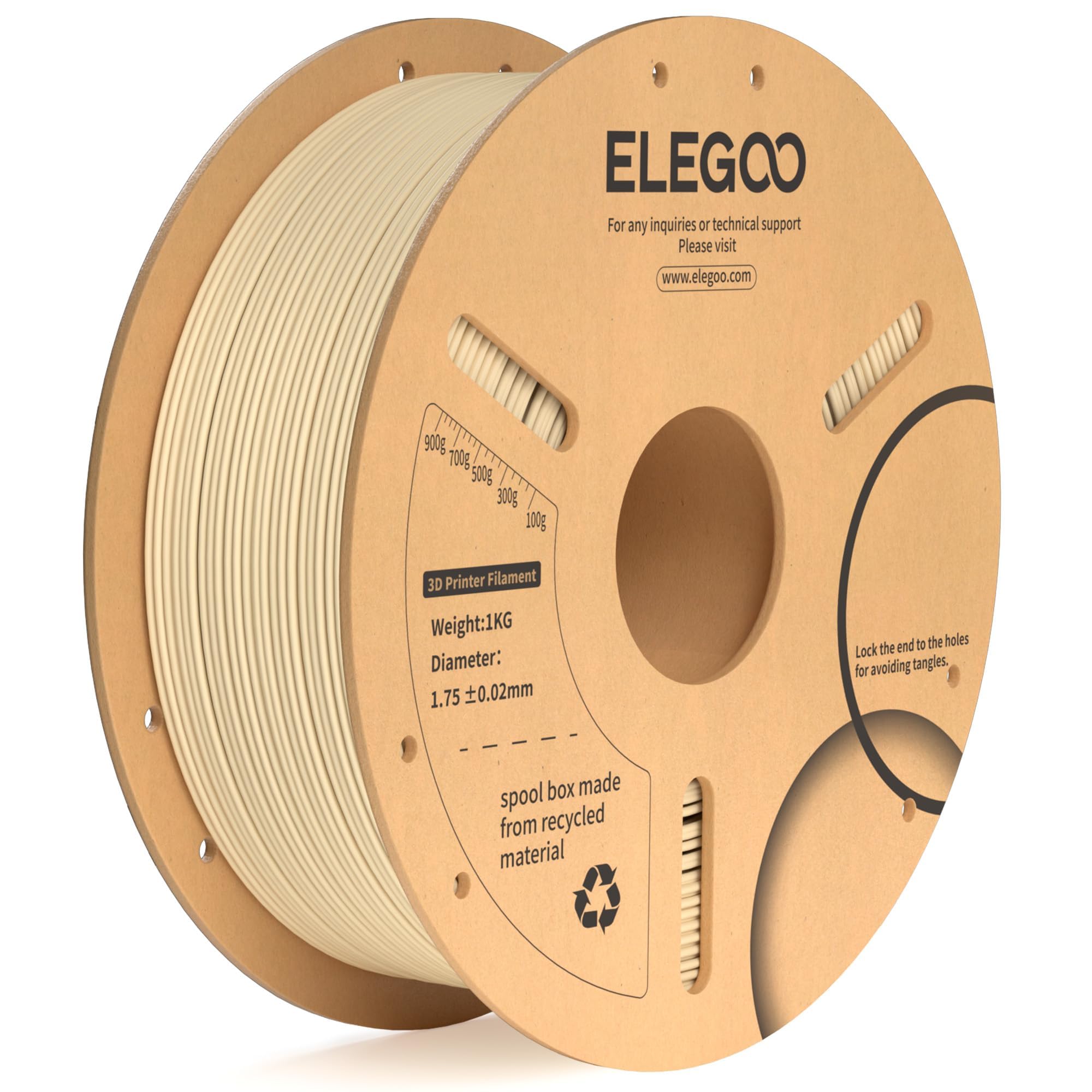 ELEGOO PLA Plus Filament 1.75mm Beige 1KG, PLA+ Tougher and Stronger 3D Printer Filament Pro Dimensional Accuracy +/- 0.02mm, 1kg Spool(2.2lbs) Fits for Most FDM 3D Printers (B0CNG46XC3) Amazon Price History, Amazon Price Tracker