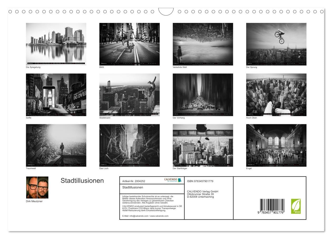 Stadtillusionen (Wandkalender 2026 DIN A3 quer), CALVENDO Monatskalender: Illusionen, Wünsche und Tagträume im Bild
