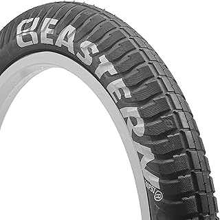 Eastern Curb Monkey 20 x 2.4 Inch BMX Tyres - Ideal for Freestyle, Kids Bikes, & Folding Bicycles (Yellow or Silver or No Patch)