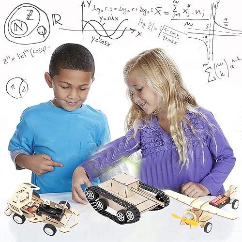 Miniatura 6 de Kit STEM 5 en 1 proyectos STEM para niños de 8 a 12 años regalos para niños kit de energía solar rompecabezas de madera 3D para manualidades