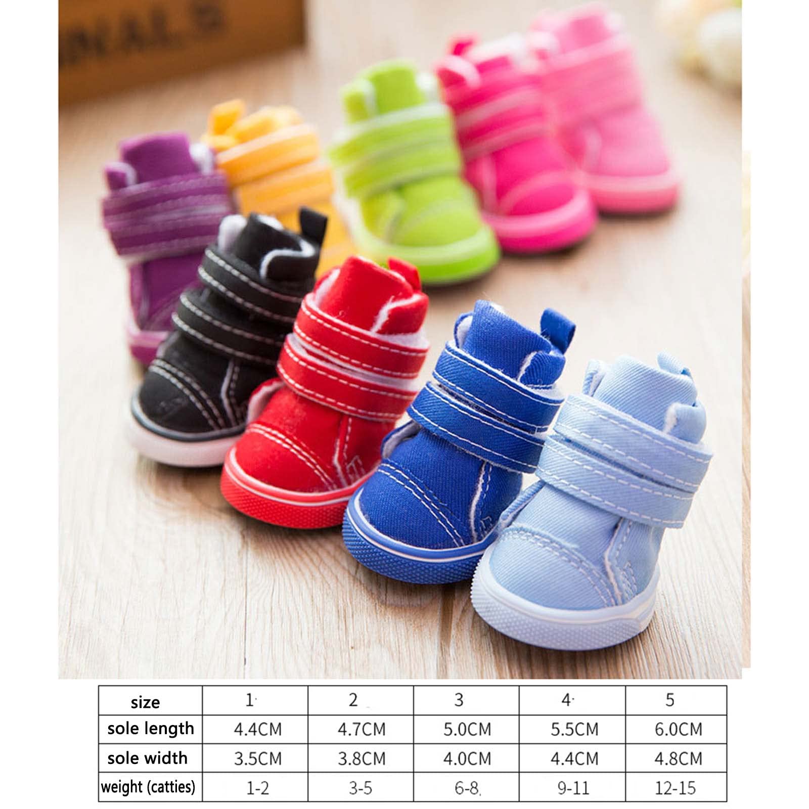 JUSHZ Hundeschuhe Pfotenschutz Dog Shoes Hund Schuhe Kleine Hunde Puppy Abriebfester Anti Rutsch Gegen Hitze Fußabdeckung Haustiere Frühling Sommer Dicke Sehnensohle Atmungsaktive (1,Yellow)
