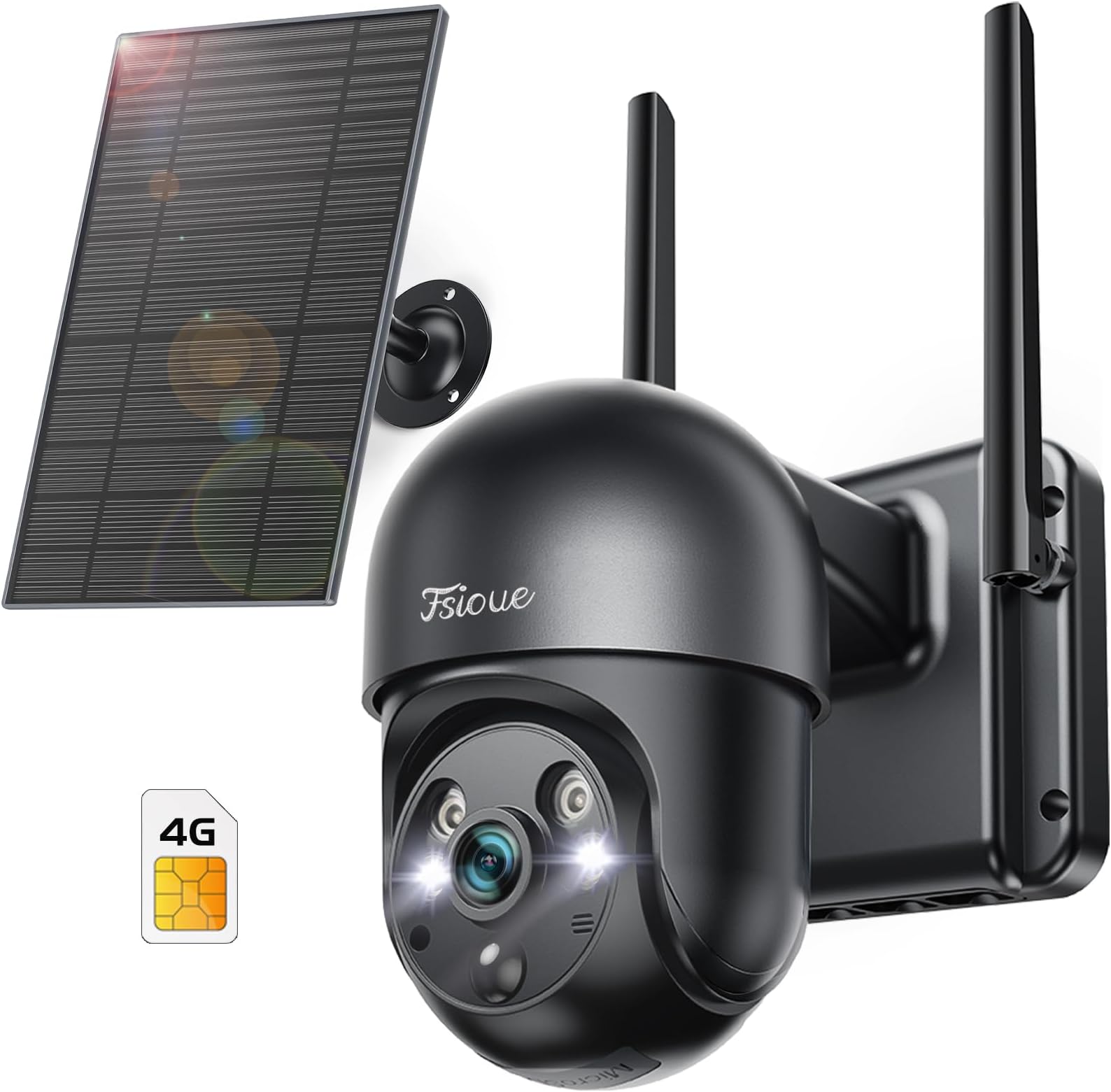 Hiseeu 2K Telecamera Wi-Fi Interno, 2.4G WiFi 360° Videocamera Sorveglianza Interno per Baby Cane, Vicohome Allarme APP Tracciamento Movimento Visione Notturna IR Rilevamento Umano AI Modalità Sonno