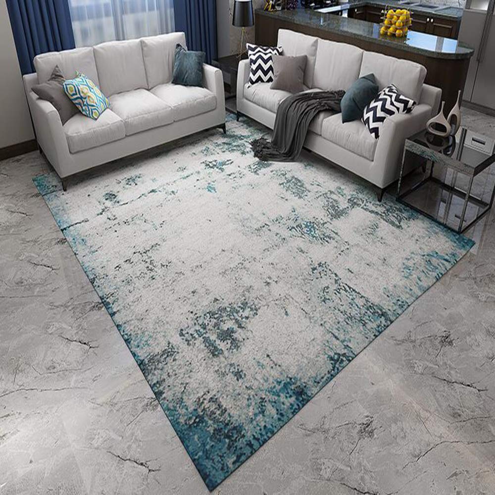 Tapis de salon Love Home en peluche texturée de haute qualité