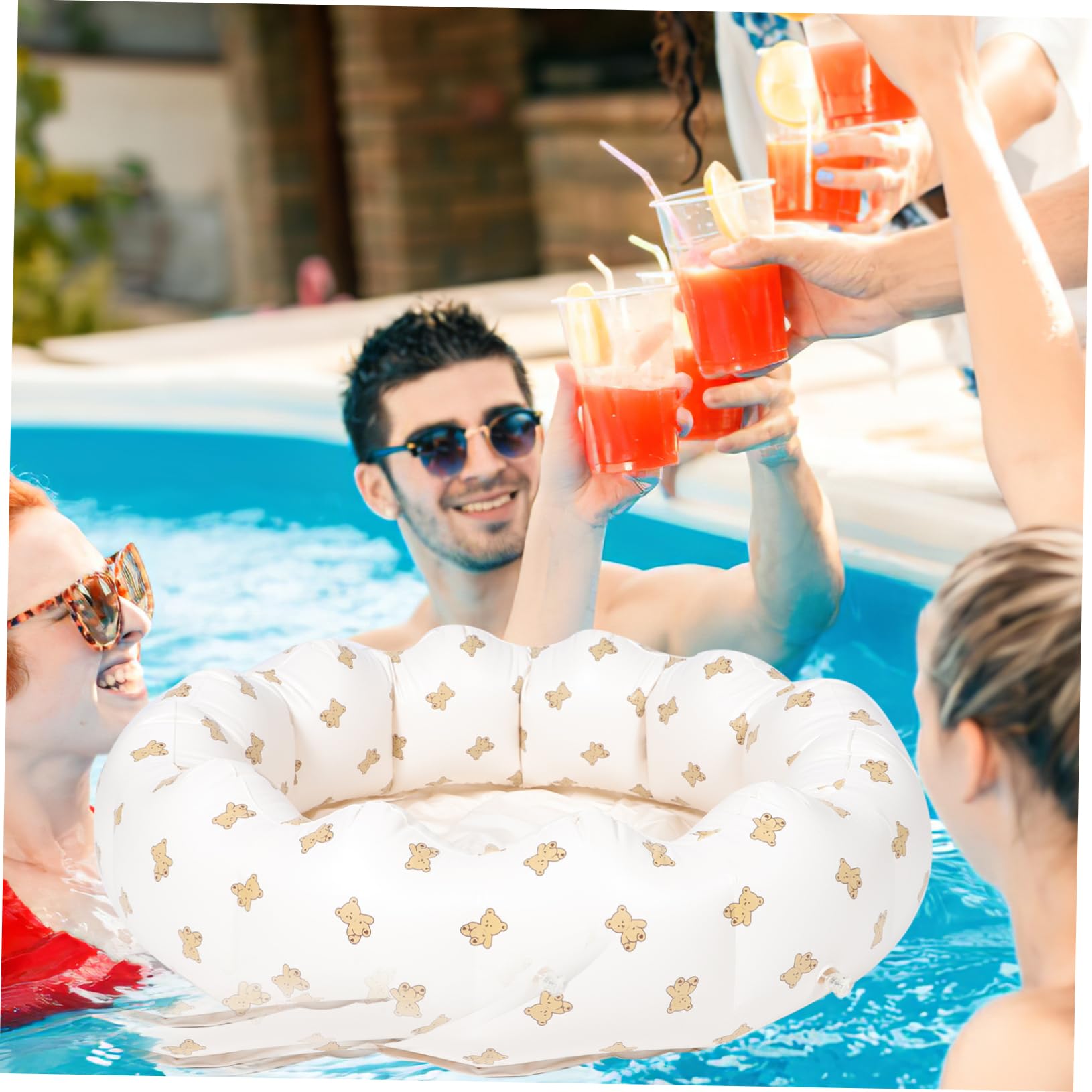 Alasum Piscina Gonfiabile Per Design Per Bagni Estivi e Feste Facile Da Gonfiare e Riporre Per Giocare e Nuotare Giardino