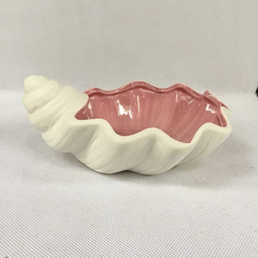 地中海陶器ヒトデ貝殻巻き貝灰皿キャンディジュエリータバコホームウェディング - H5cm_Powder 烟灰缸