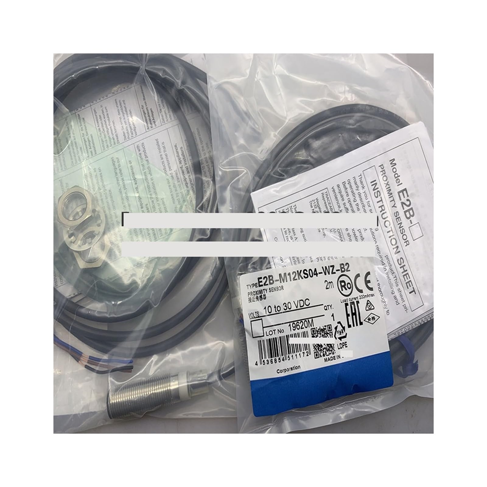 Proximity switch sensor E2B M12 cylindrique pour machine - 4