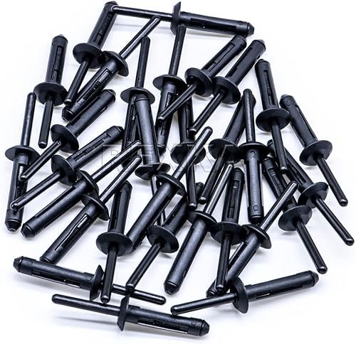 Miniatura 6 de Rexka 50 piezas de guardabarros para puerta de parachoques de plástico para remaches de 14 agujeros compatibles con Chrysler 6506007AA 07-20 Jeep