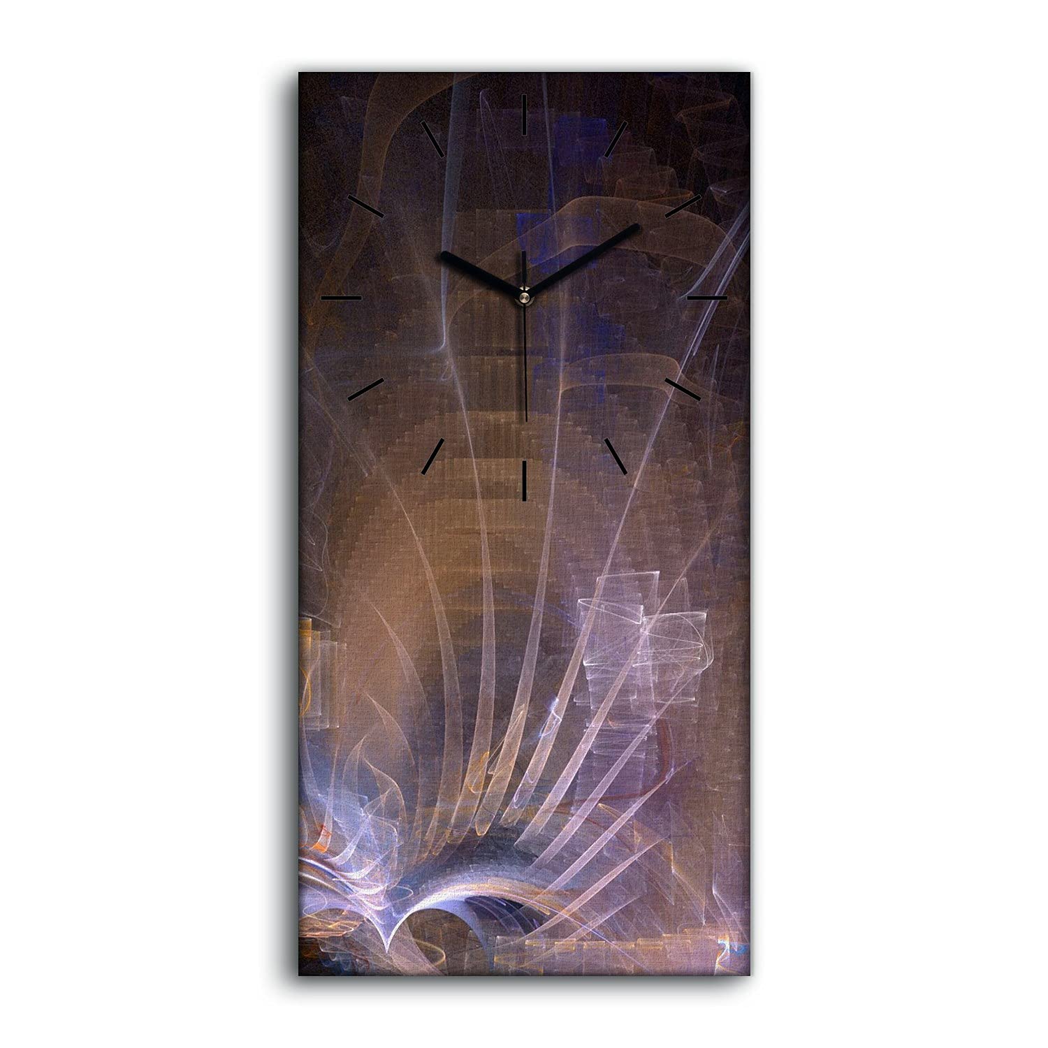 Horloge sur Toile Sans Tic-Tac Coloray 30x60 Résout les Bruits de Nuit
