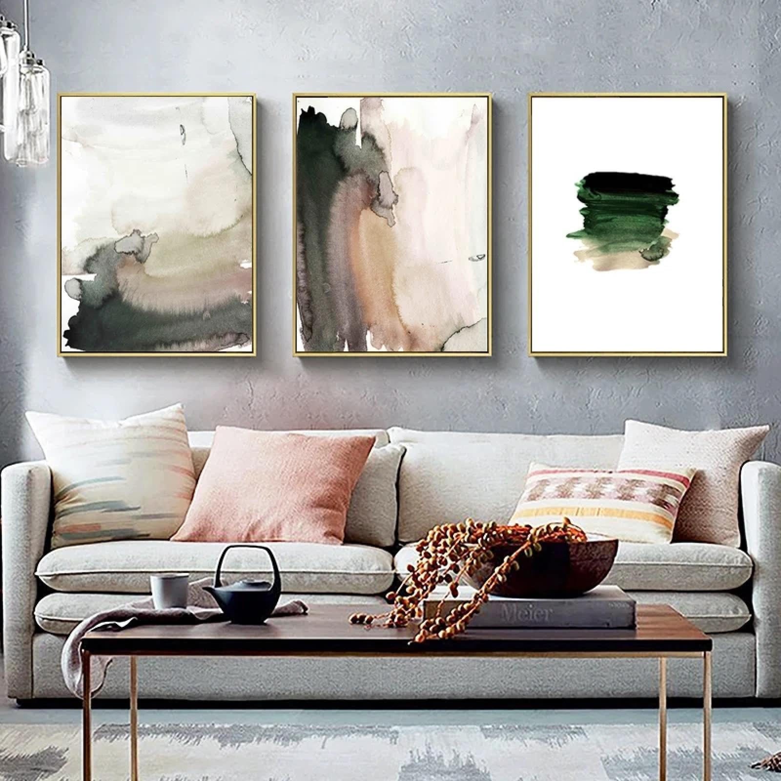 Images pour salon abstrait 3 pièces pour raviver vos murs blancs ternes - 8