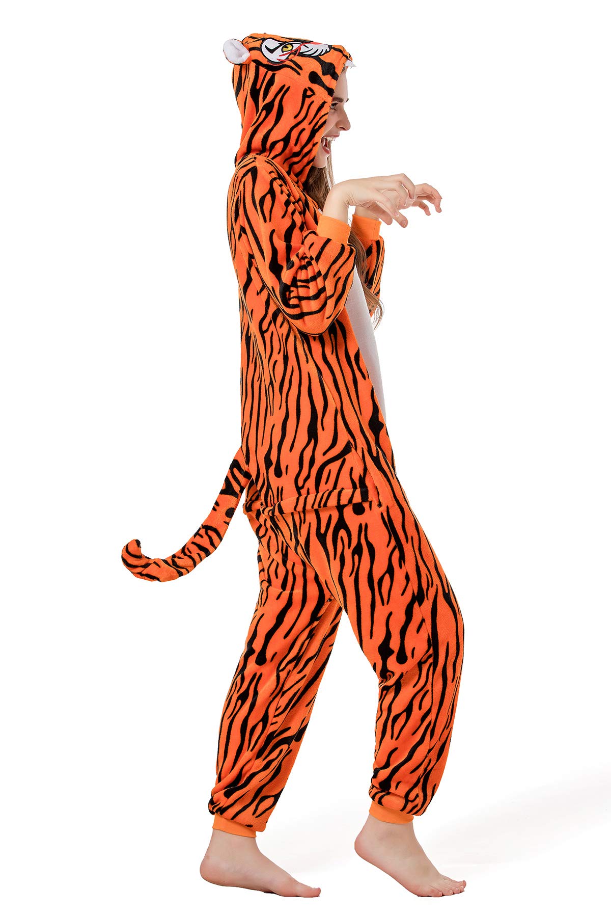 Tiger Onesie for Women Adult Costume Onsie Pajamas Sleeper Halloween
