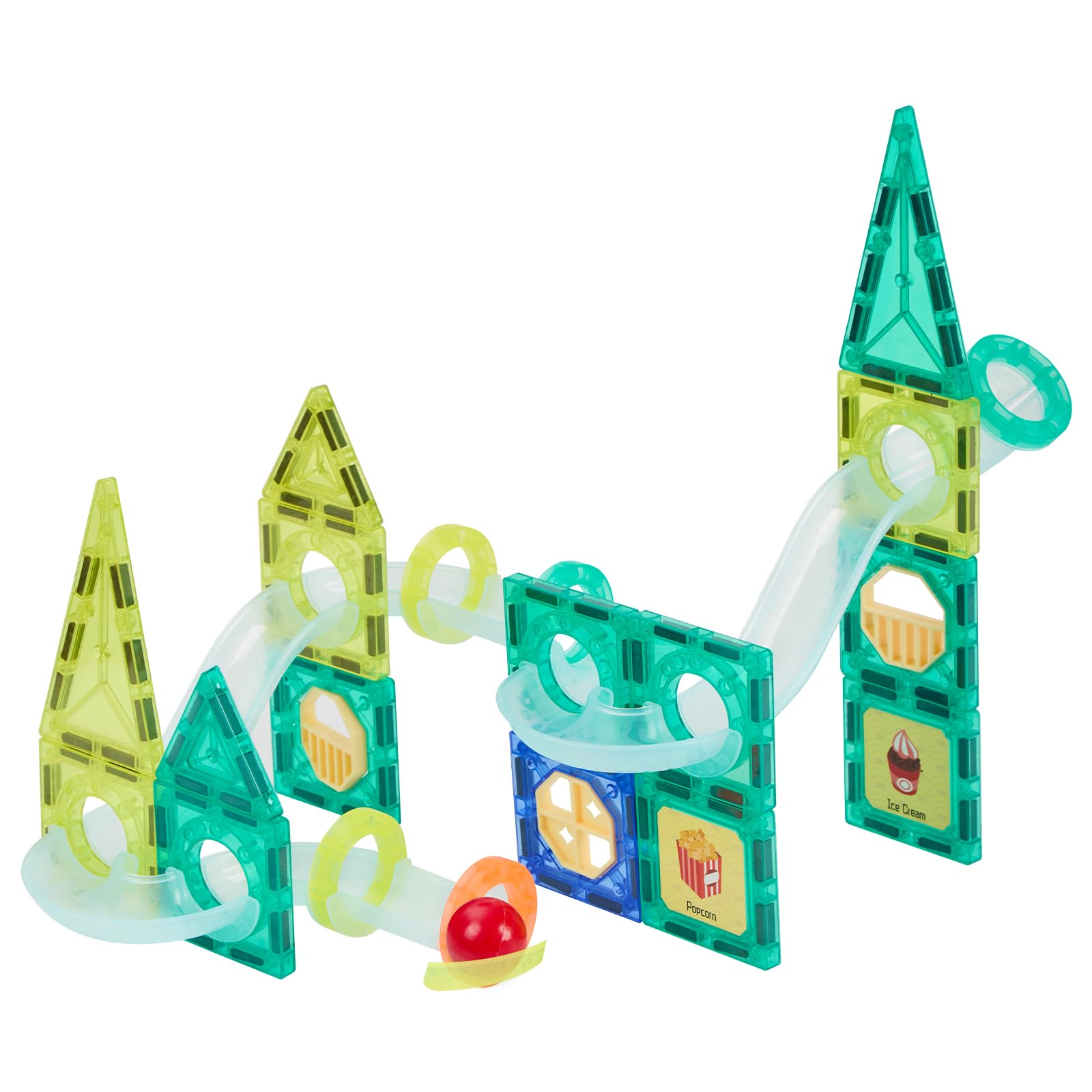 Minifactory 42/158PCS Magnetic Tiles Building Blocks Toys, 3D Magnetic Construction Tiles STEM Educational Learning Toy Set, Magnet Building Blocks for Boys Girls Age 3-14 (42PCS)