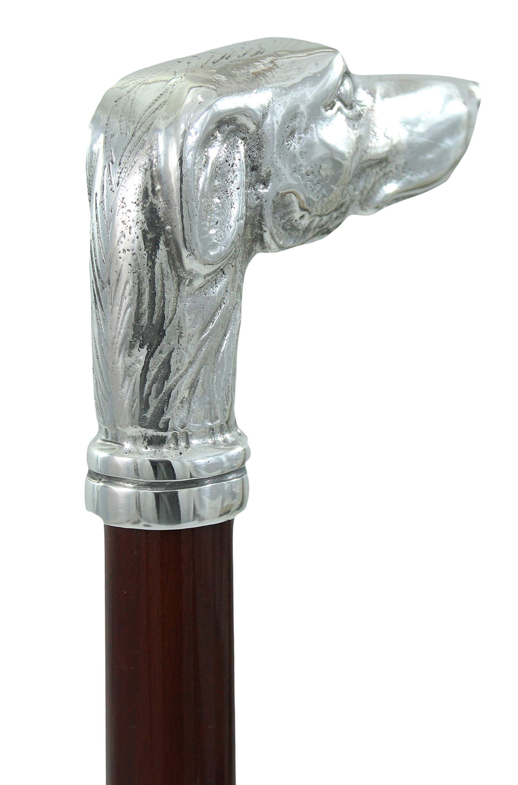 CAVAGNINI Bastón para perro o galgo, regalo para personas mayores, elegante, macizo, hecho a mano en Italia