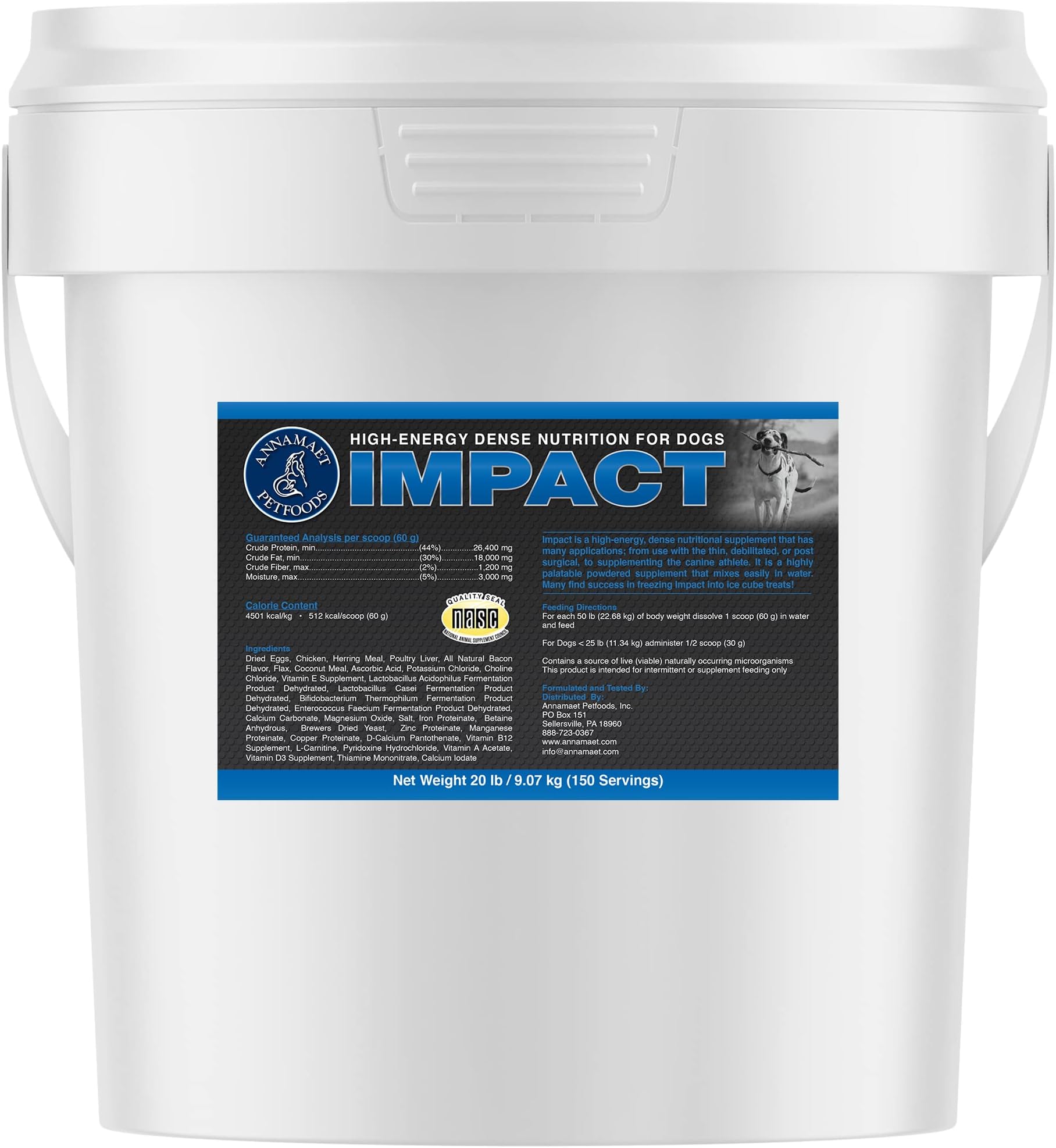 Annamaet Impact HighEnergy Dense Nutrition Supplement