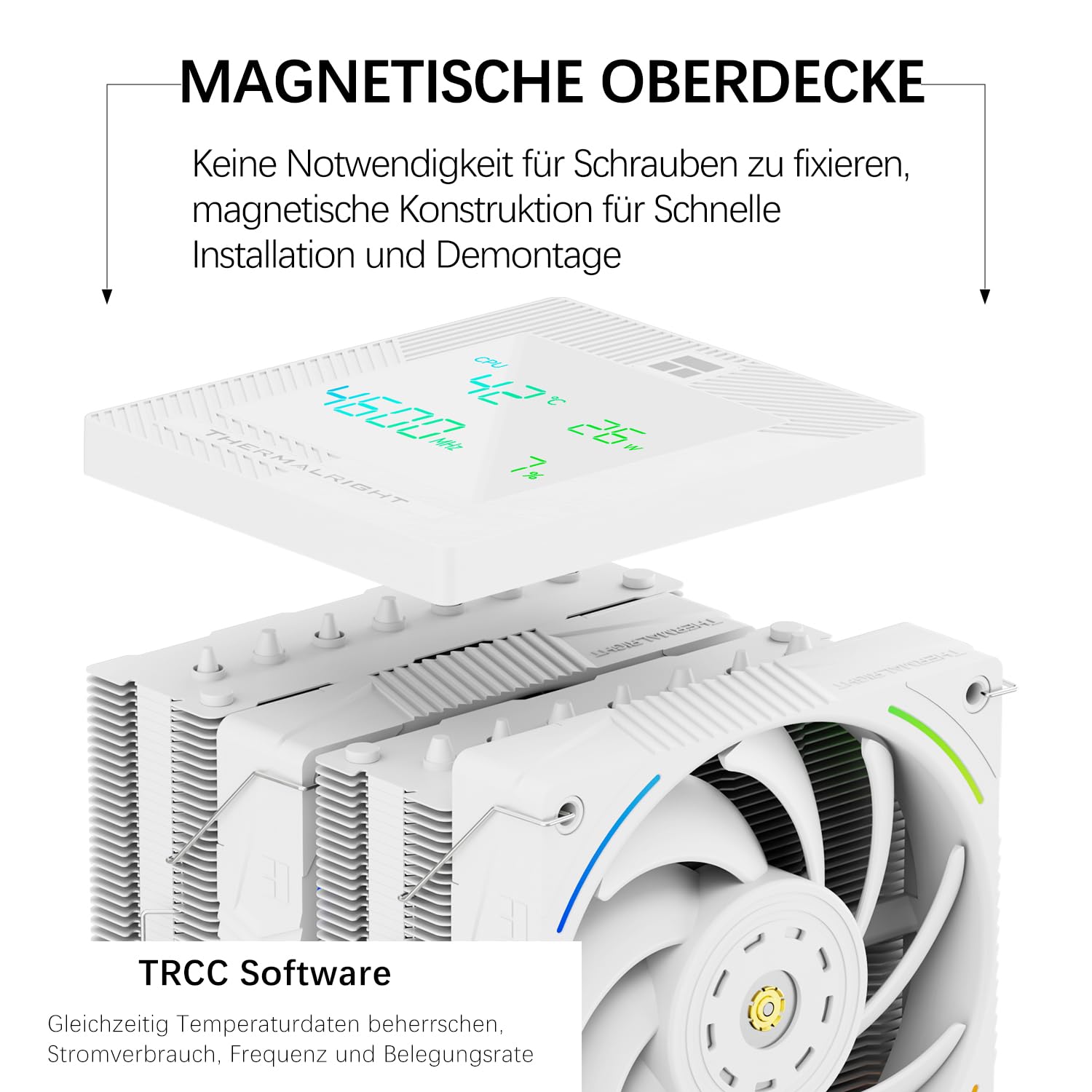 TR-Thermalright Phantom Spirit 120 Digital EVO CPU-koeler, dubbele toren met 7 verwarmingsbuizen, dual PWM-ventilator met 2150 rpm, digitaal weergavepaneel, bovenafdekking, voor AM5/AM4, Intel lga1851 TR-Thermalright Phantom Spirit 120 Digital EVO CPU-koeler, dubbele toren met 7 verwarmingsbuizen, dual PWM-ventilator met 2150 rpm, digitaal weergavepaneel, bovenafdekking, voor AM5/AM4, Intel lga1851