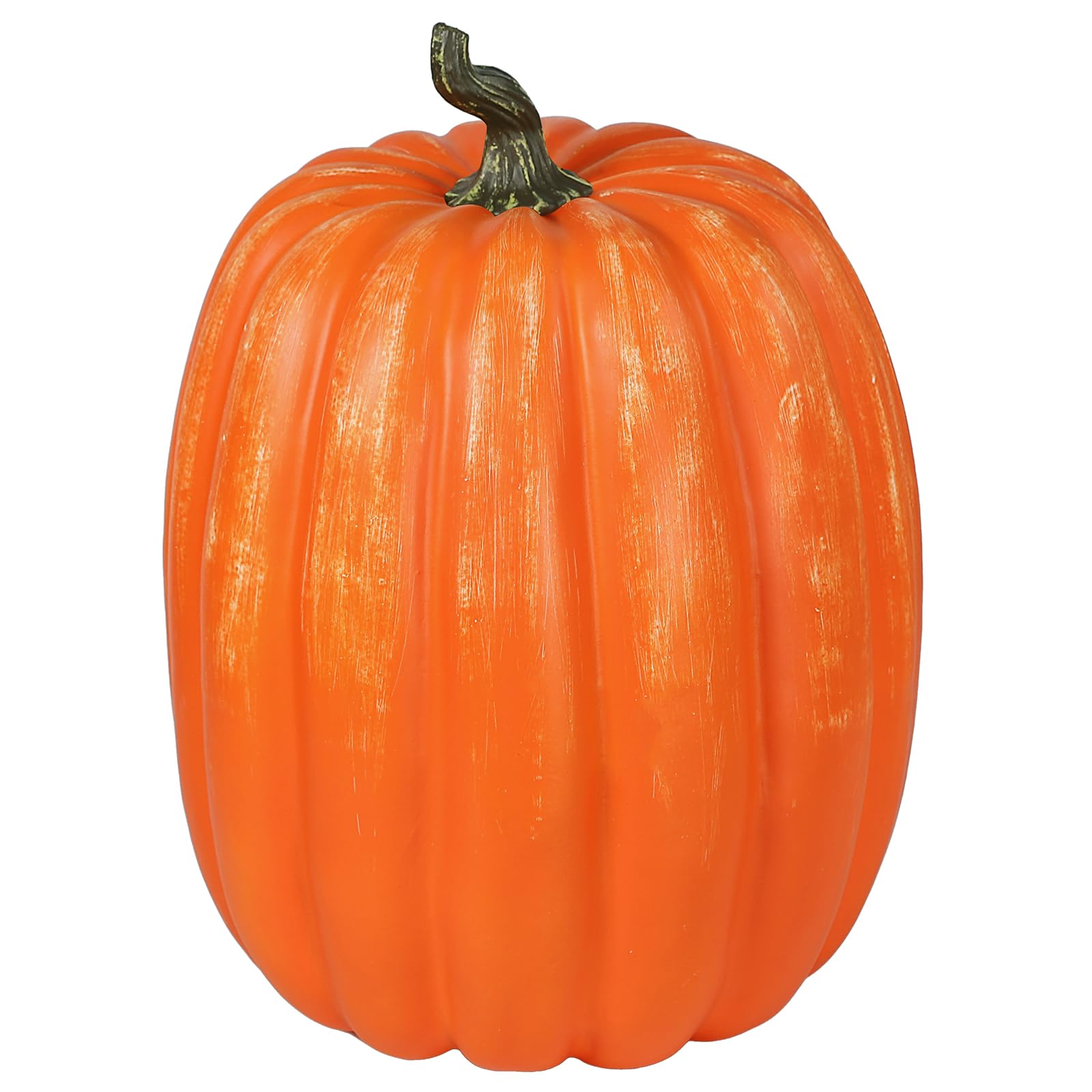 DuHouse Künstlicher Kürbis, groß, 48 cm, Dekoration für Halloween, Thanksgiving, Veranda, Innen- und Außenbereich