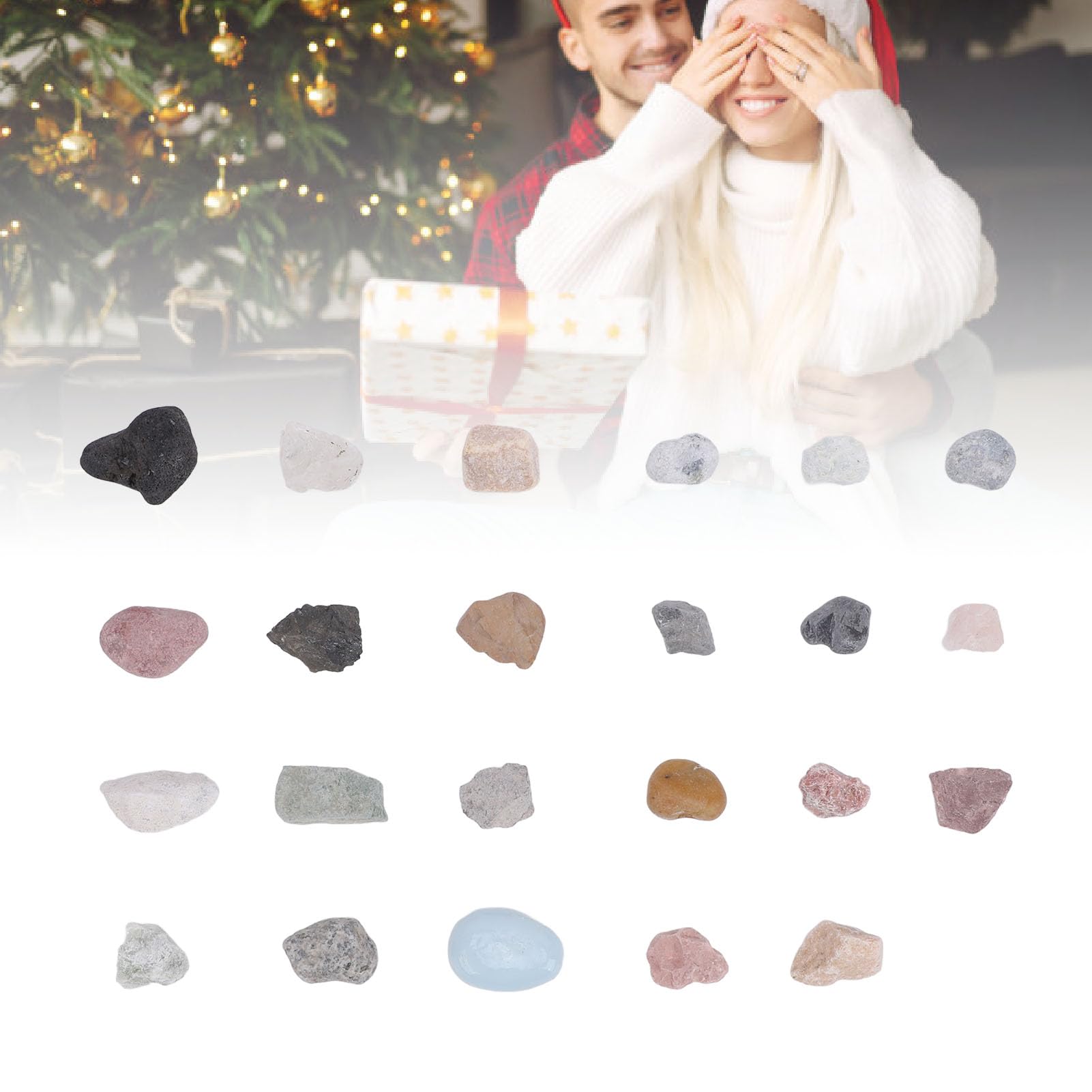 Xmas Rock Collection Delicate Nature Mineral Stone Specimen Family