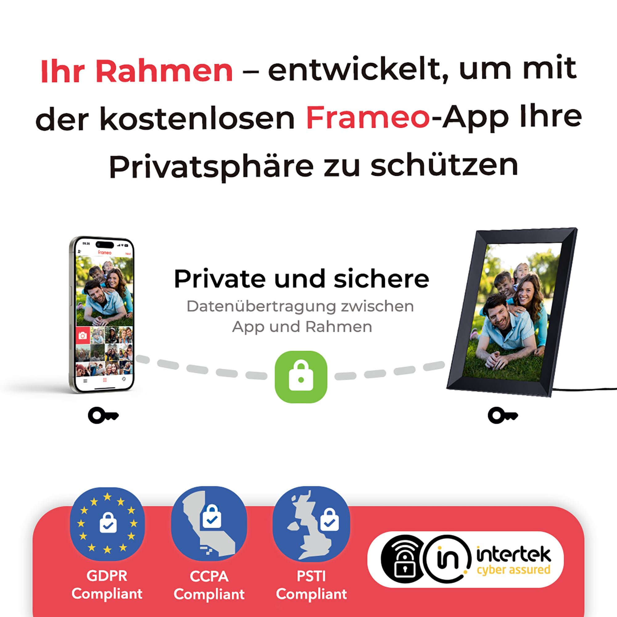 Rollei Smart Frame WiFi 103 czarna – 10,1 cala Touch – WiFi – ramka na zdjęcia z aplikacją Frameo do szybkiego i łatwego udostępniania zdjęć lub filmów | panel IPS, wiele funkcji, gniazdo microSD