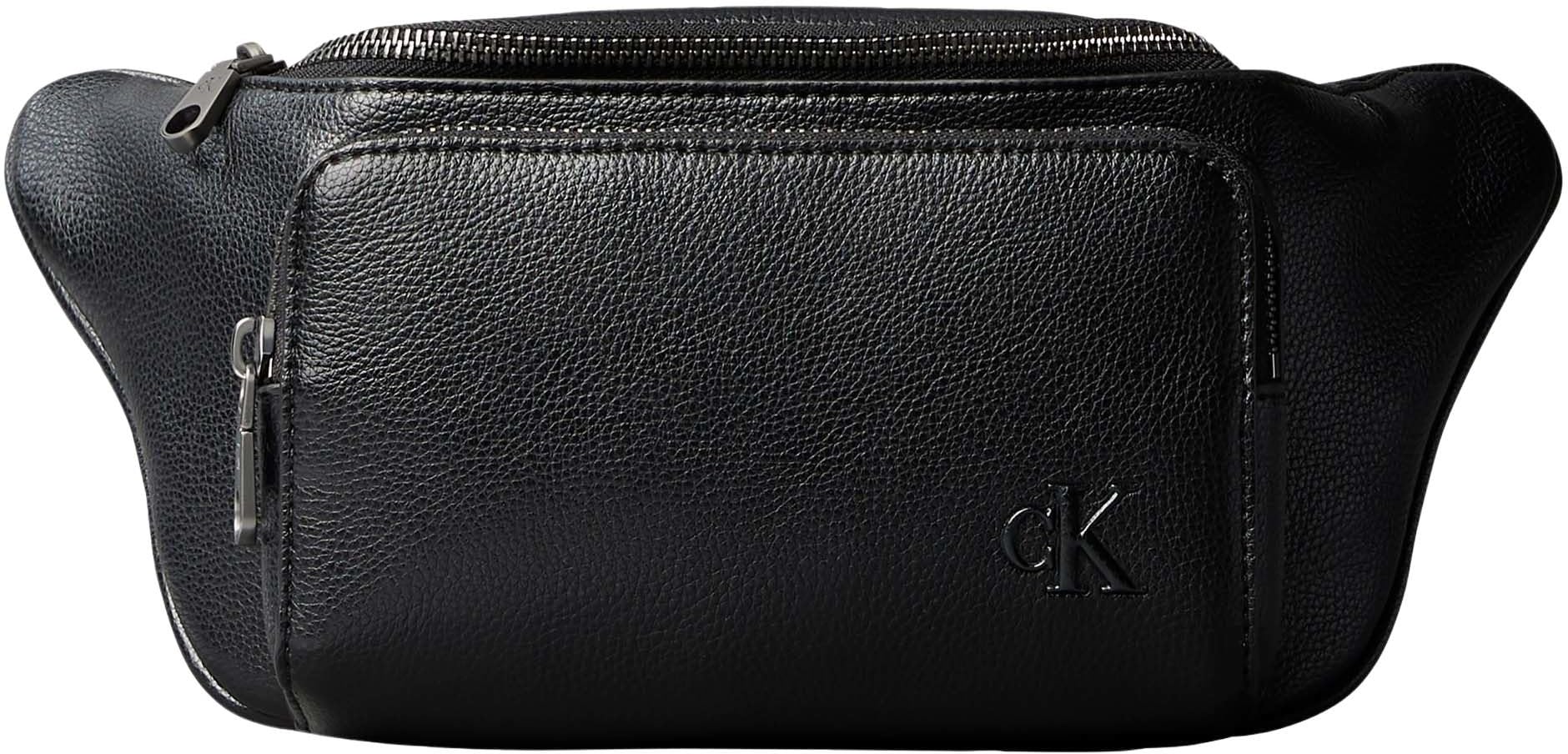 Calvin Klein Herren Strap Waistbag Lv04d3130g Gürteltasche, Black (Black/White Webbing)