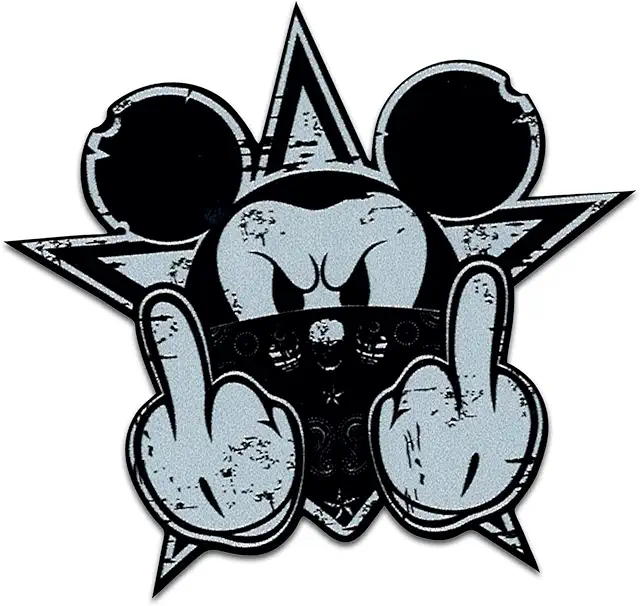 Stickers Red Bull Vintage Gangster Mouse - Autocollant Rétro Rockabilly