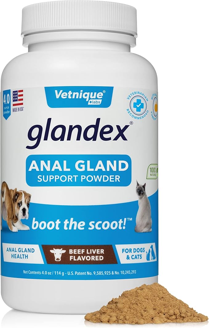Glandex Dog Fiber Supplement Powder for Anal Glands with