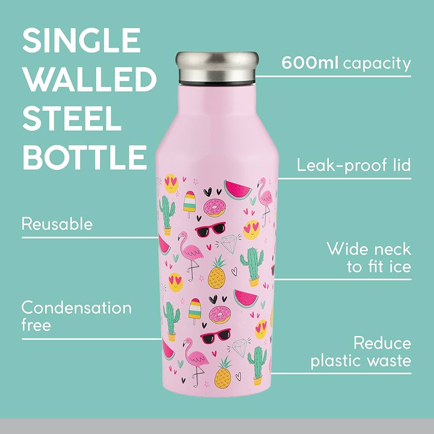 Amazon.com: Typhoon Pure Kids Steel Water Bottle | Emoji