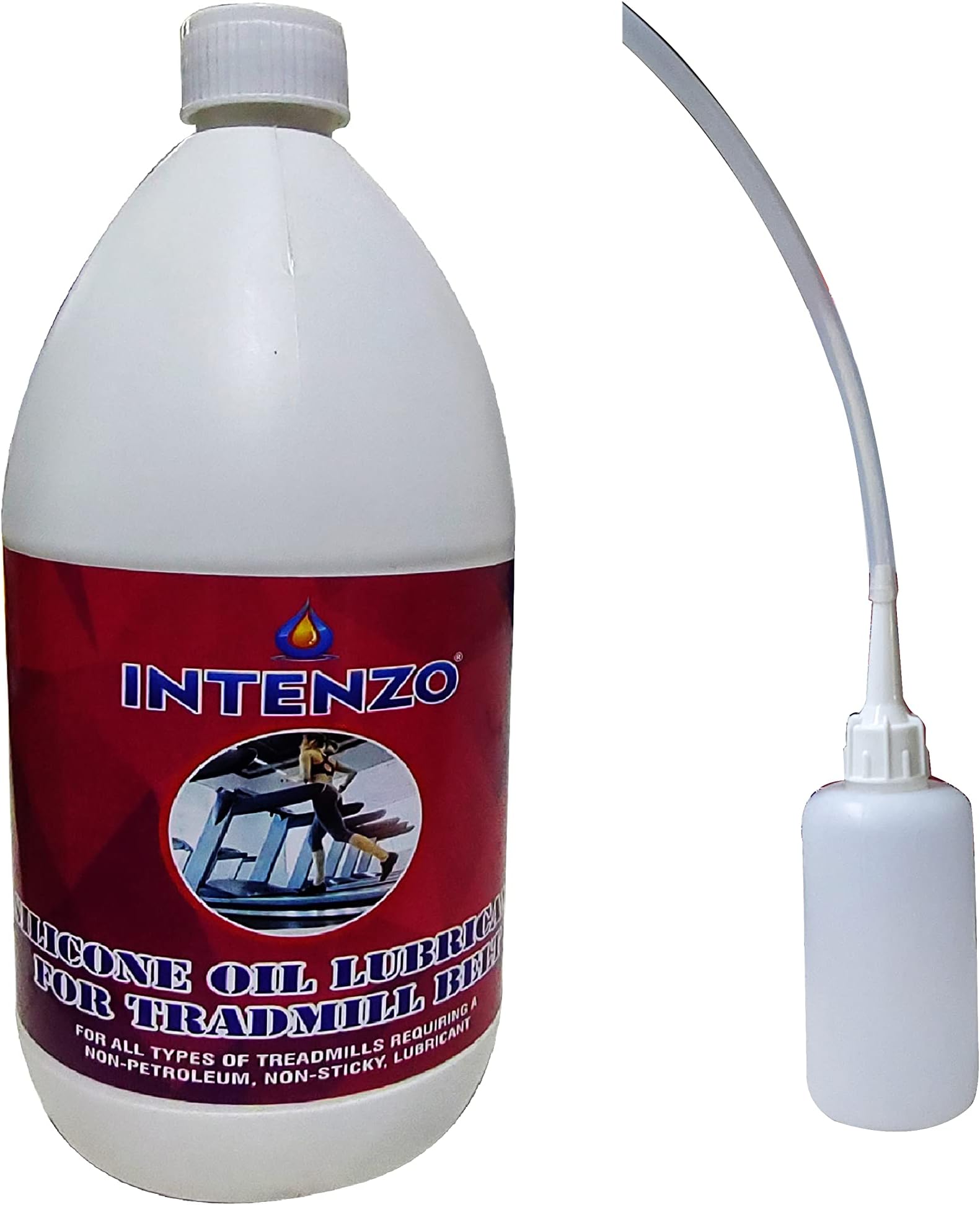 100% Pure Silicone Treadmill Lubricant Oil for Belt/High Viscosity with Oil Dispenser (1 L)