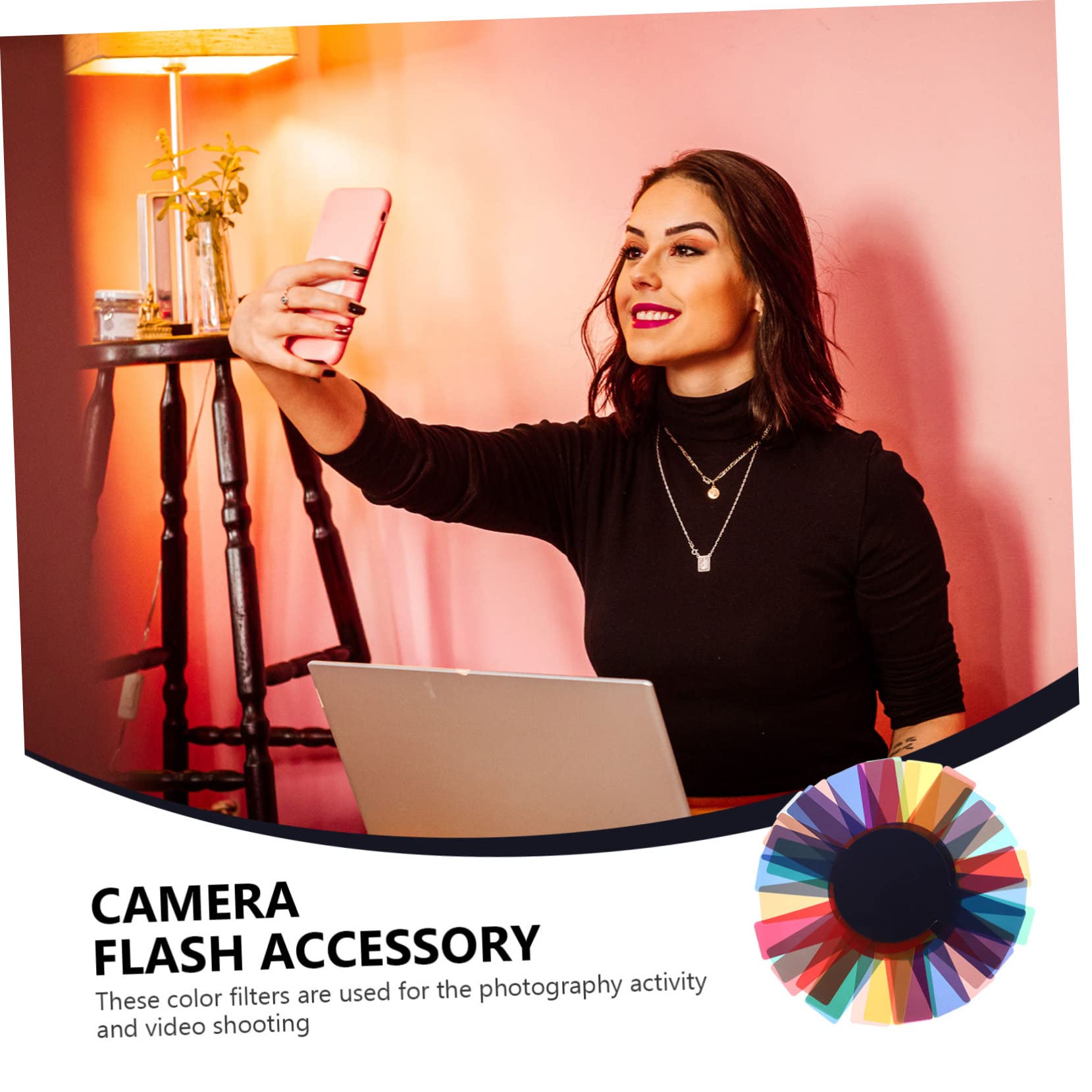 YINETTECH 20pcs Filtres Gel Couleur Flash Photo - Correction Couleurs Pour Appareil Photo & LED