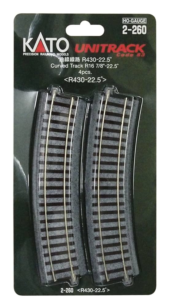KATO HOゲージ 曲線線路 R430-22.5° 4本入 2-260 鉄道模型用品 khxv5rg Amazon | KATO HOゲージ 曲線線路 R430-22.5° 4本入 2-260 鉄道