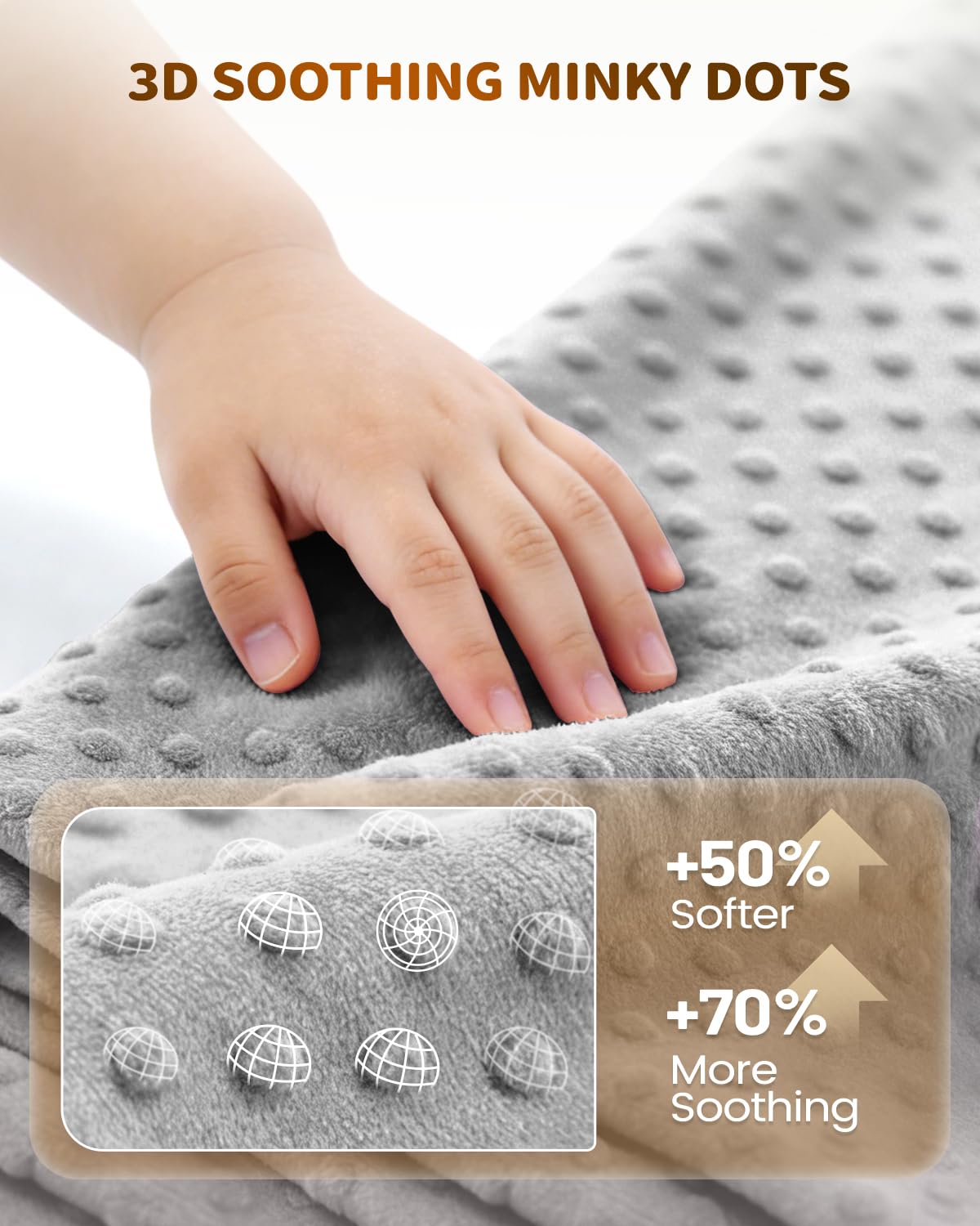 Oreiller de voyage en mousse à mémoire de forme pour enfants, oreiller de voiture en forme de H pour dormir, taie d'oreiller amovible, réglable, pois en velours, gris