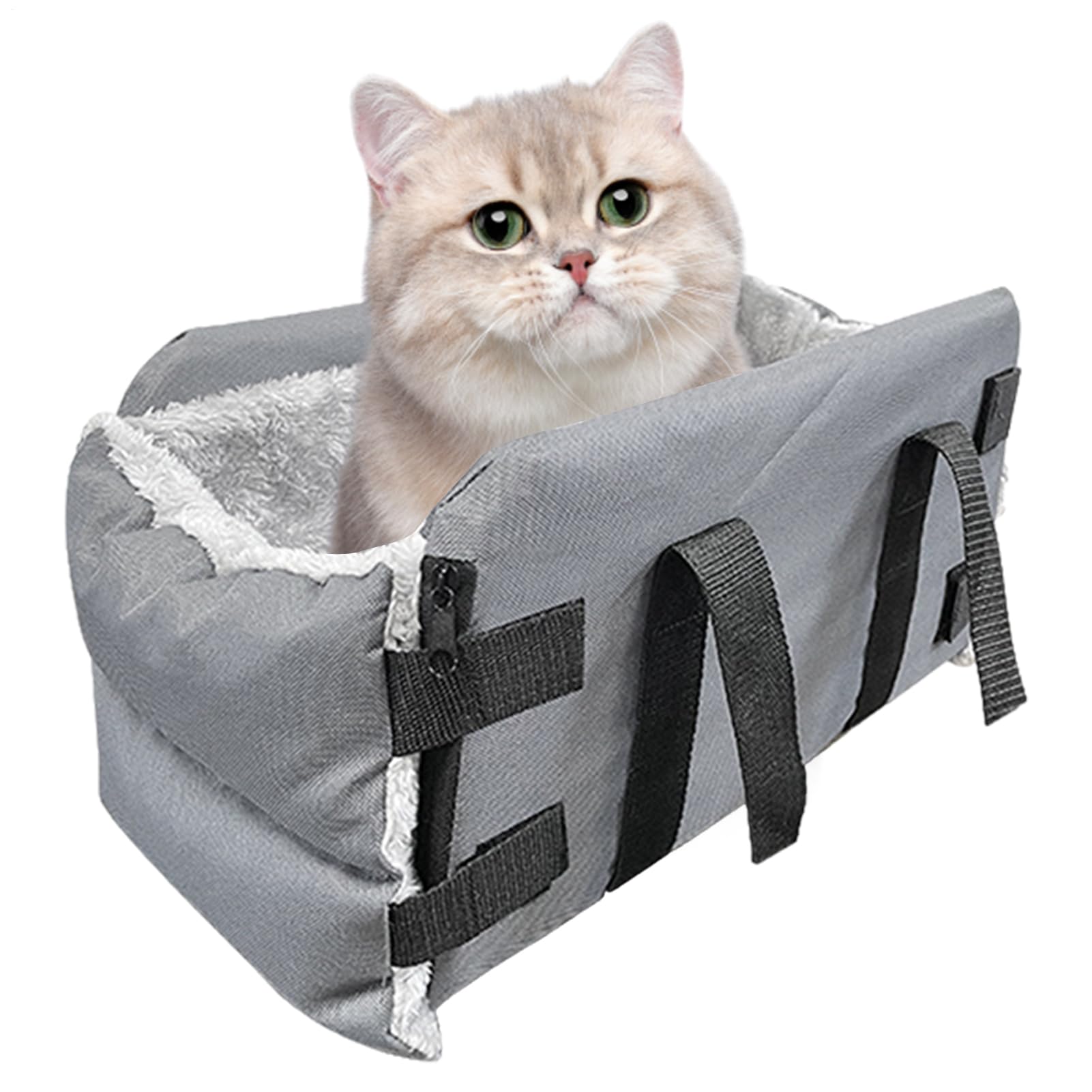 Seggiolino per cani per consolle | Center Console Pet Amplificatore di | viaggio sedile con manico – per passeggino – Uso per auto e casa, sicuro e confortevole portabagagli per piccoli