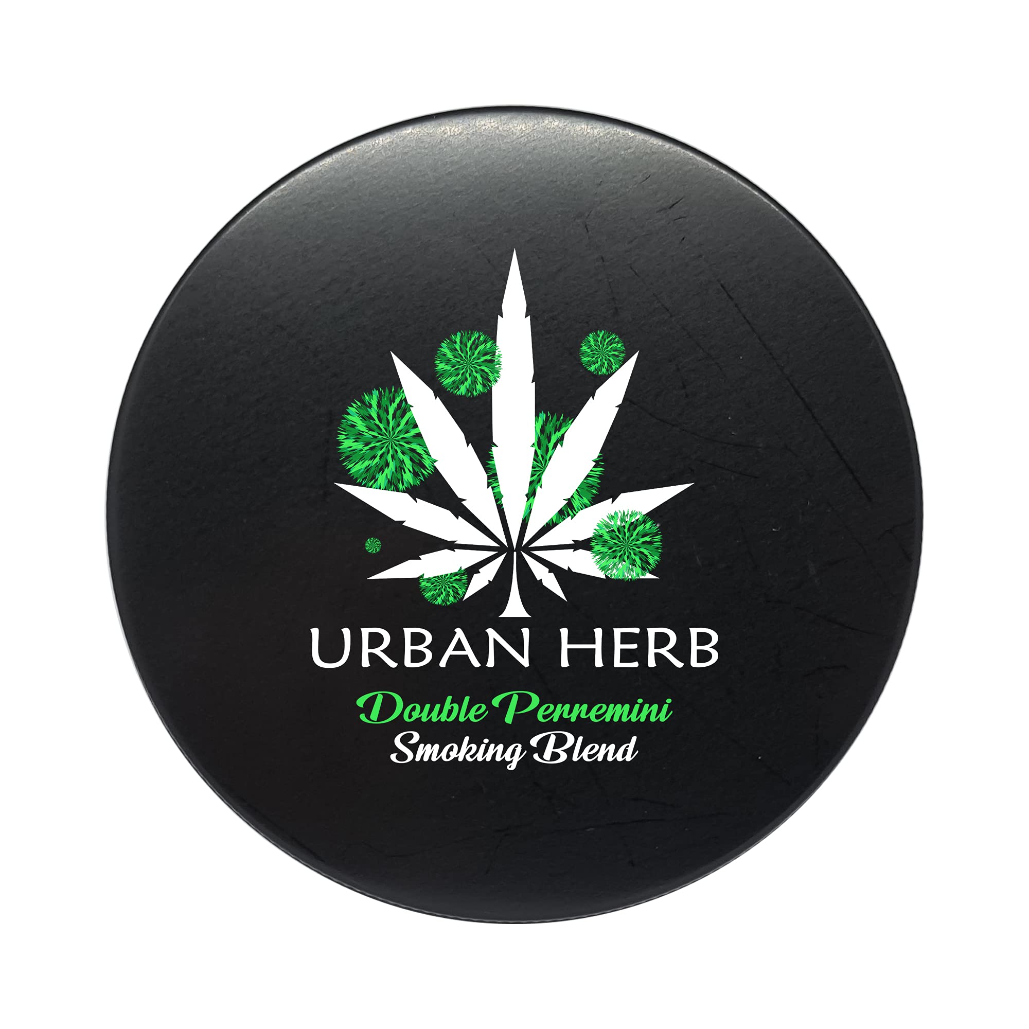 Urban HerbDouble Perremini Smoking Blend – Peppermint Damiana Herbal Smoke Mix, 100% Natural, Nicotine Free Tobacco Alternative, Minty – 30g