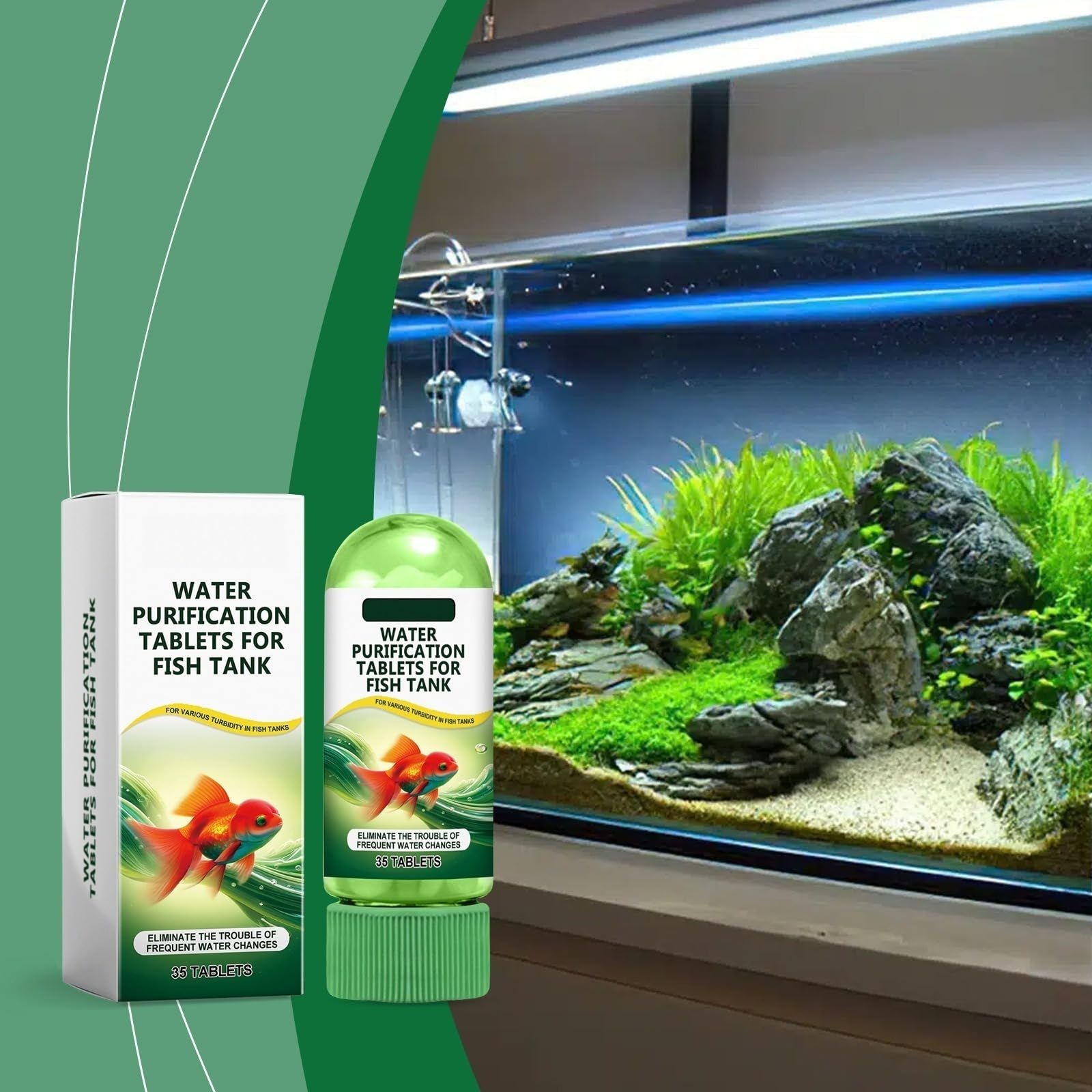 Aquarium-Reinigungstabletten, ungiftig und schnell gereinigt