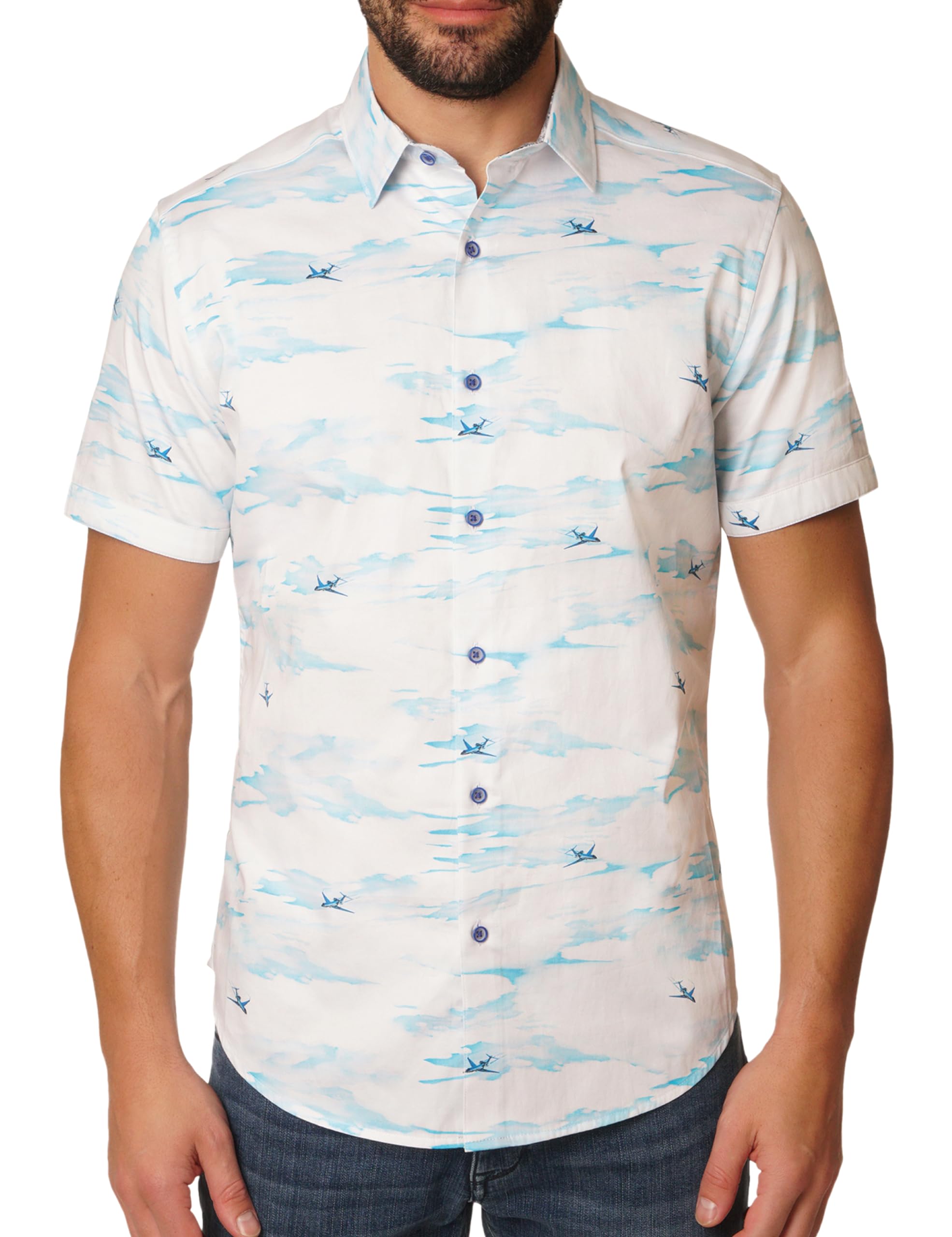 Robert Graham Herren Fulton Kurzärmeliges Gewebtes Button-down-Shirt Fulton Kurzärmeliges gewebtes Button-Down-Shirt