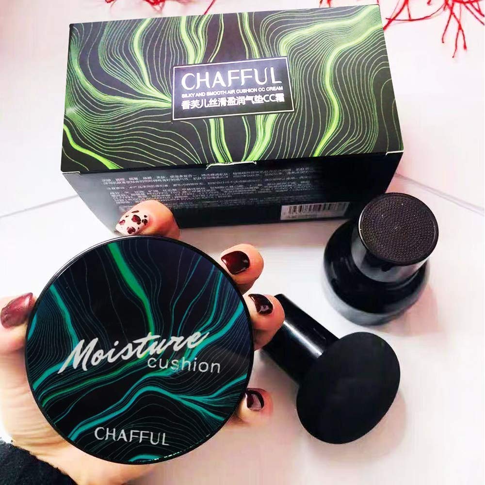 Air Cushion BB Cream, Moisturizing Concealer, Bright Makeup Base Long Lasting with Mushroom Makeup Sponge-image-14