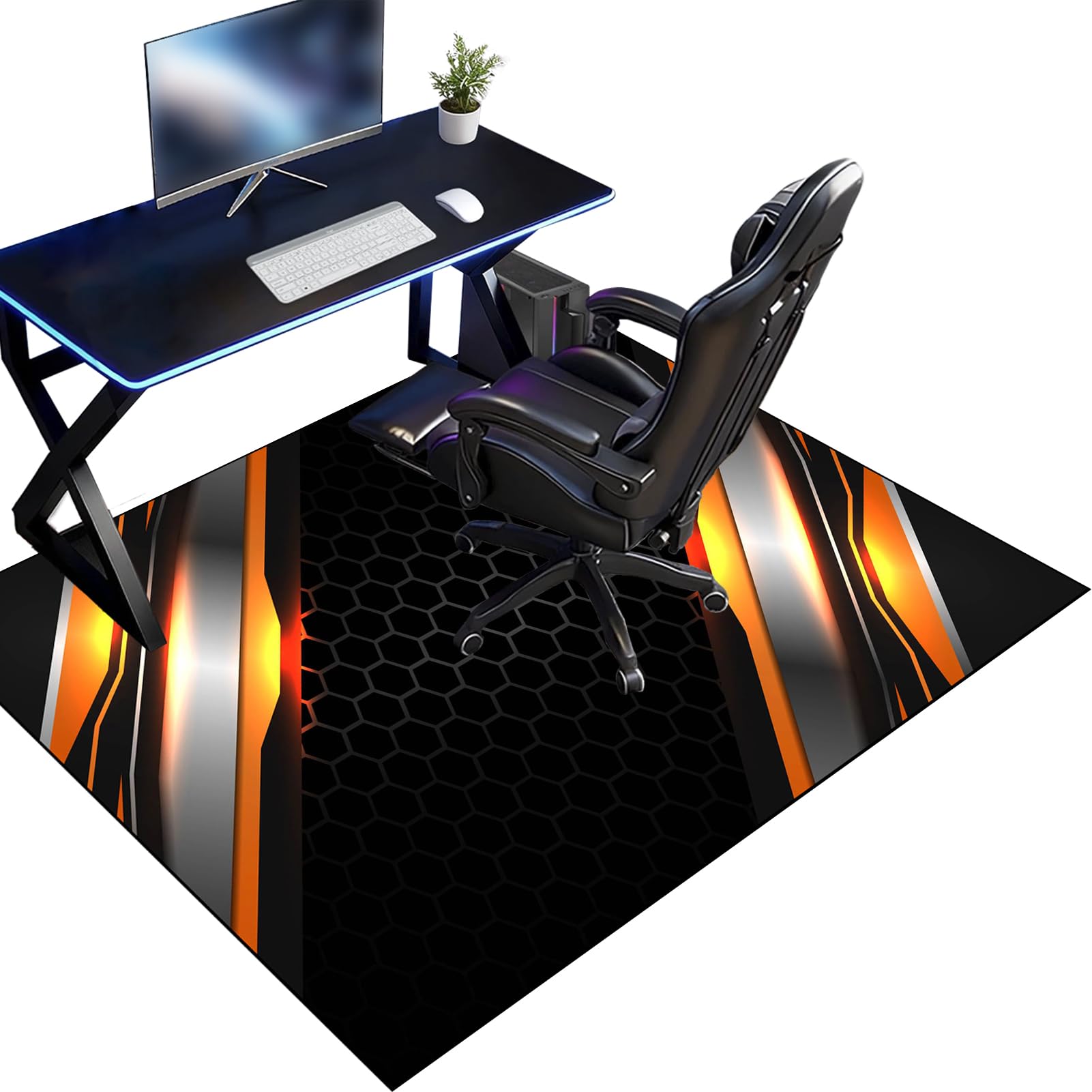 Dywan Krzesło Gaming Ochraniacz Podłogi Na Wózkach Inwalidzkich Biuro Biurko Gamer Mata 90 x 140 cm Mata ochronna Podłogi Biuro Mata podłogowa na Twarde podłogi, Laminat