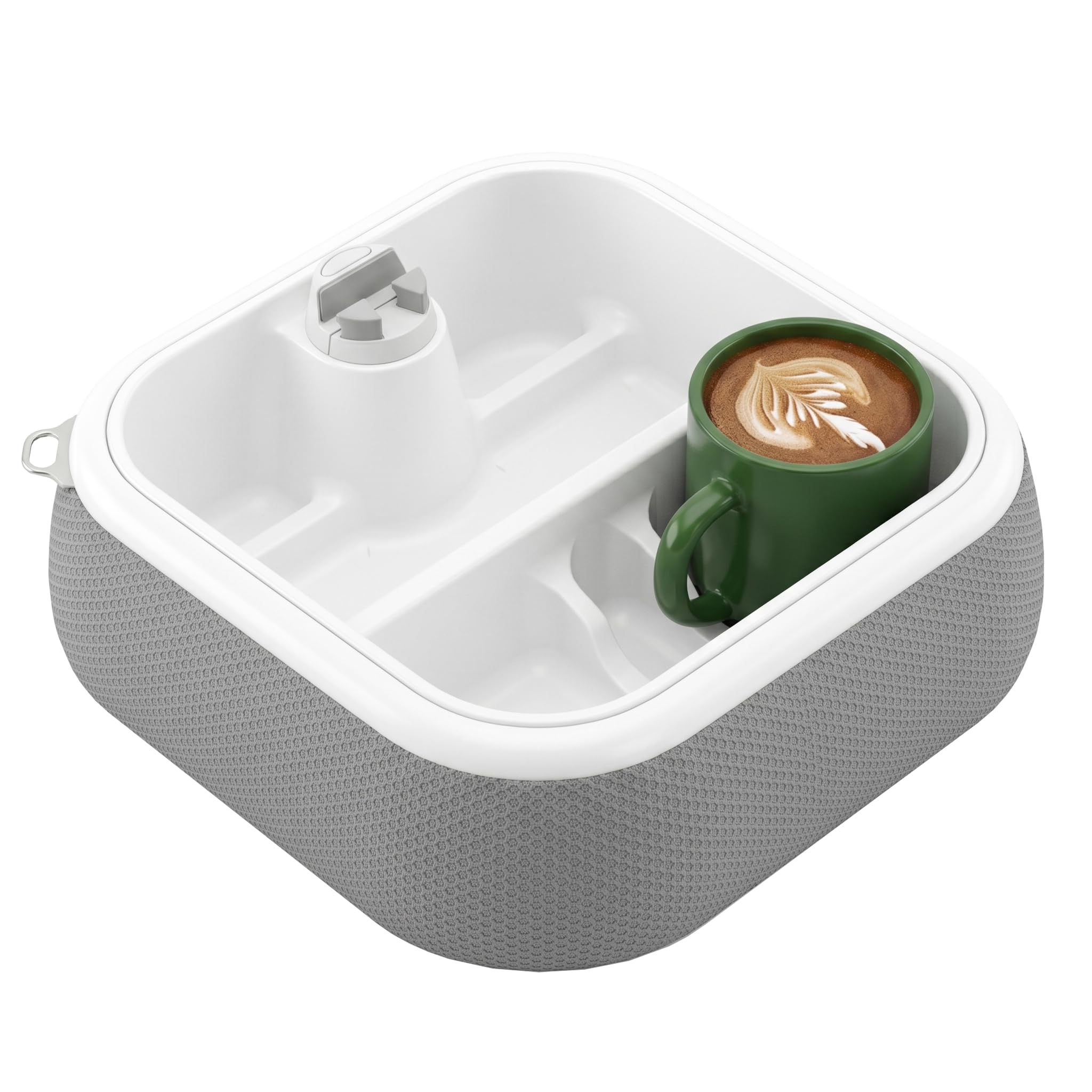 SupeDesk Organizer-Tablett mit verstellbarer Halterung für Smartphone & Kindle, wasserfester Aufbewahrungskorb mit herausnehmbaren Trennwänden,vielseitiger Organizer für Nachttisch,Sofa, Bett und Pool