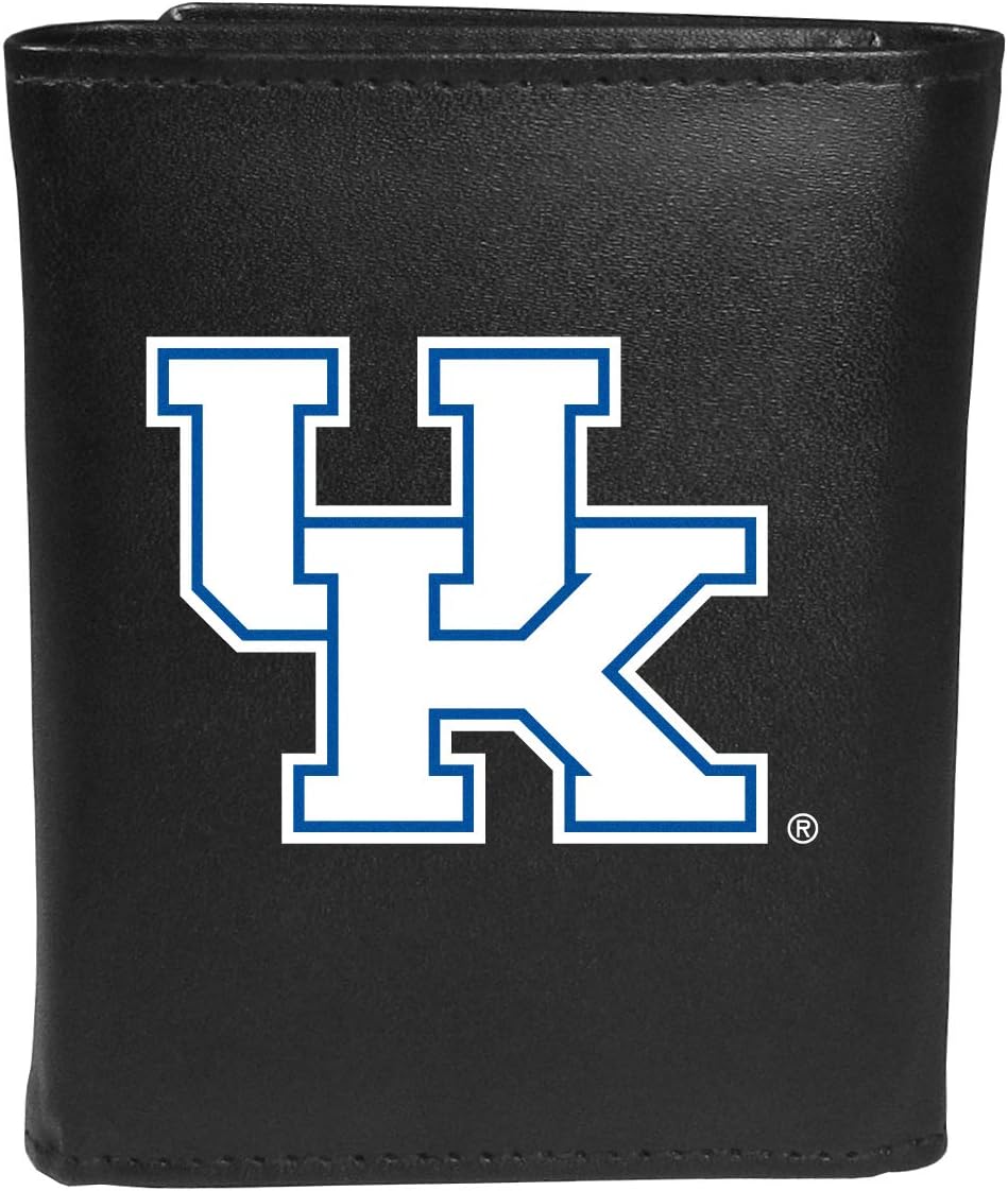 Siskiyou Sports NCAA Kentucky Wildcats Mens Tri-fold Wallet & Valet Key Chain, Black, One Size