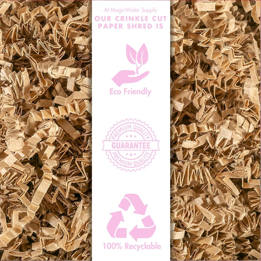 MagicWater Crinkle Cut Paper for Gift Baskets - 10LB Kraft - Perfect for Shredded Paper Filler, Basket Filler, Gift Boxes, Bridesmaid Gifts, Christmas Stuffers & More – Ideal for All Occasions - Image 6