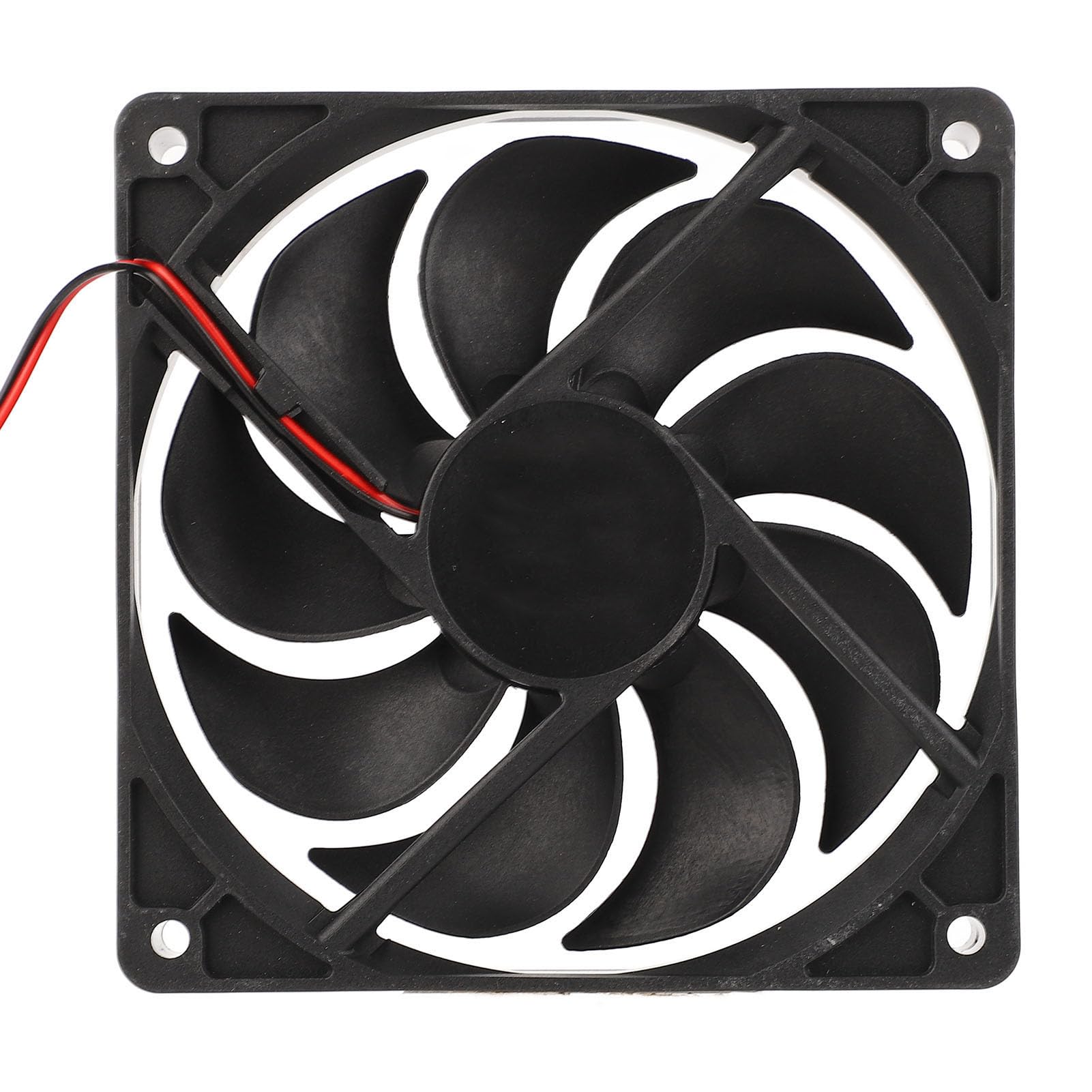 Oumefar Ventilador con Energía Solar, Ventilador Dual con Panel Solar Plástico de Silicona 10W 12V 2A Portátil Al Aire Libre para Gallinero Invernadero RV Coche
