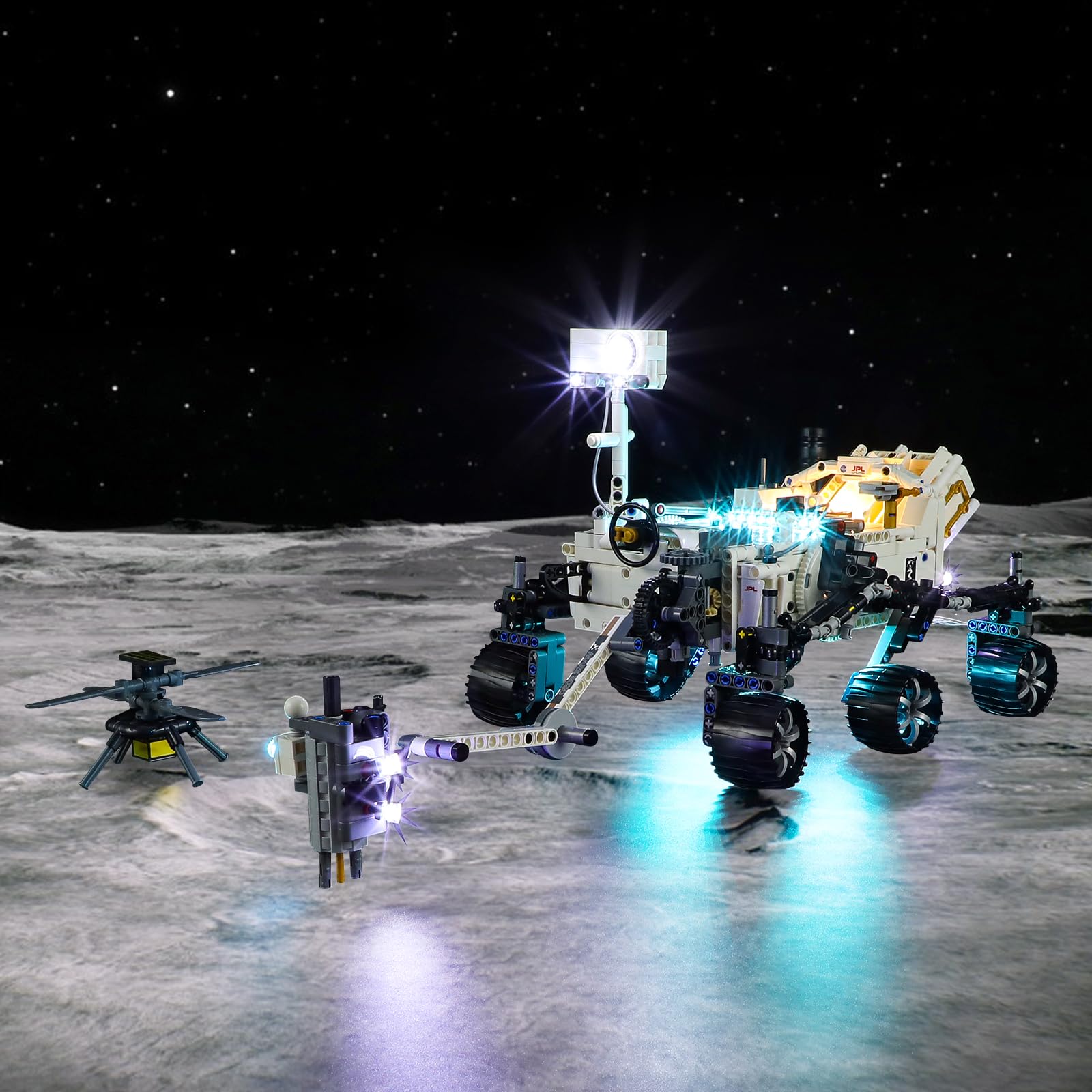 Vaodest LED Light for Lego 42158 Technic NASA Mars Rover Perseverance Set,Design and Configuration Compatible with Model 42158(LED Light Only, Not