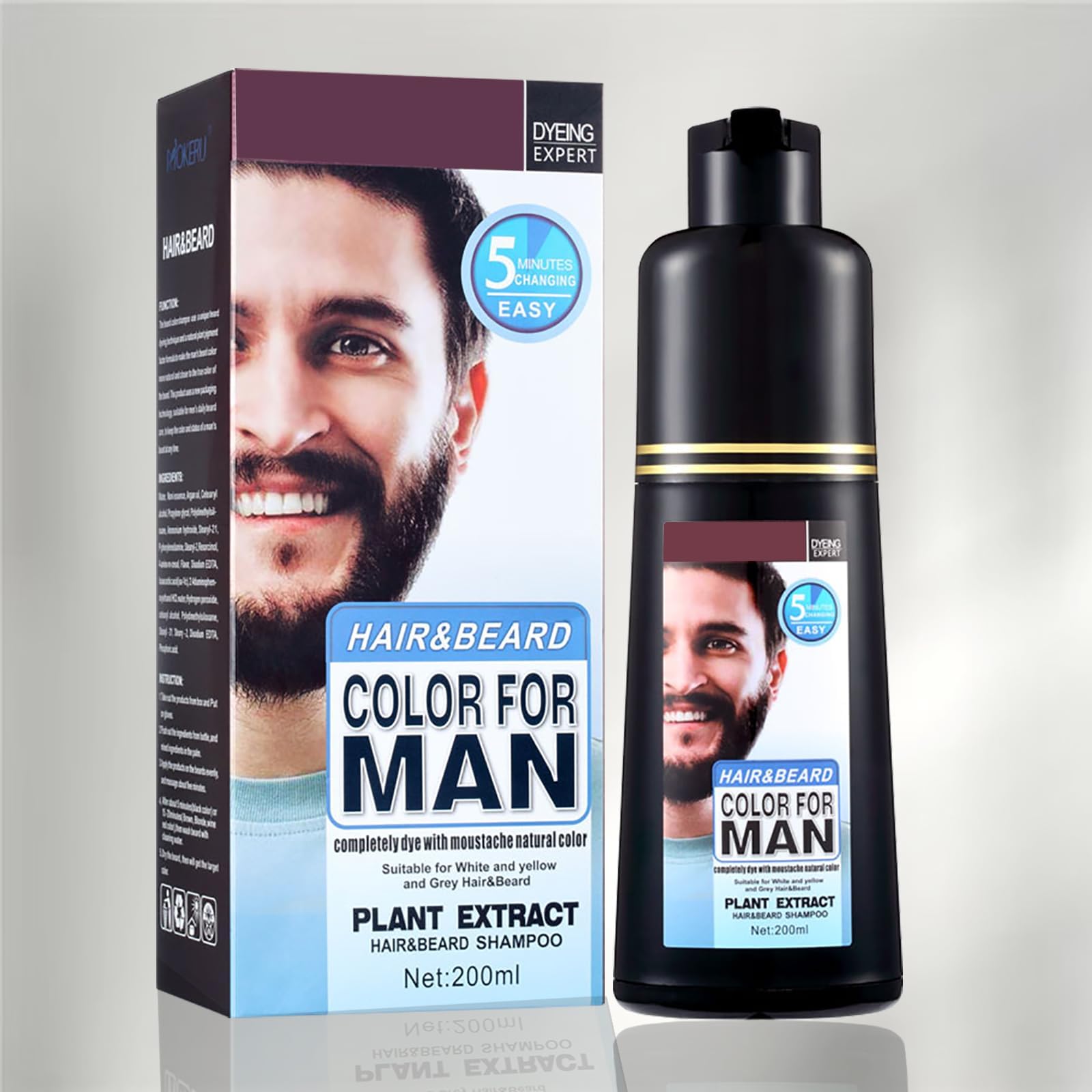 Cleverman Medium Blond Hair & Beard Dye for Men, Allin