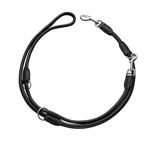 HUNTER Correa de piel ajustable ROUND & SOFT 8/200 negra 8