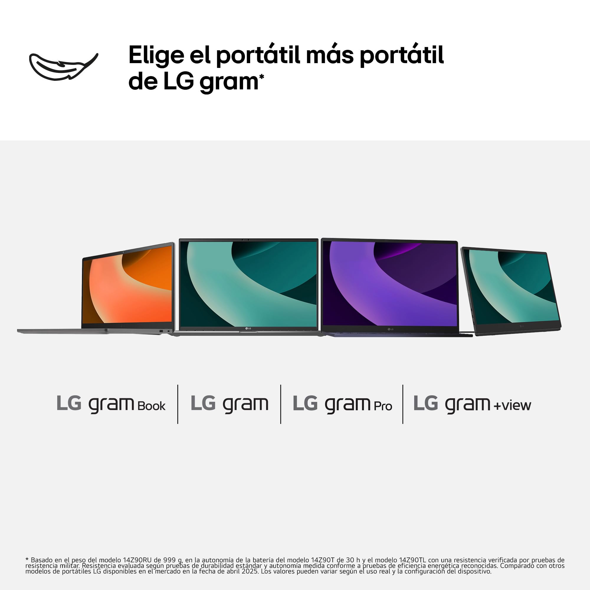 LG gram Pro 16Z90TS-G.AU99BN - Ordenador Portátil Ultraligero de 16" Intel Core Ultra 9 288V, 32 GB RAM, 1 TB SSD, IPS Antirreflejo, 1239g, 25.5h, Windows 11, Teclado QWERTY Español, Gris metalico